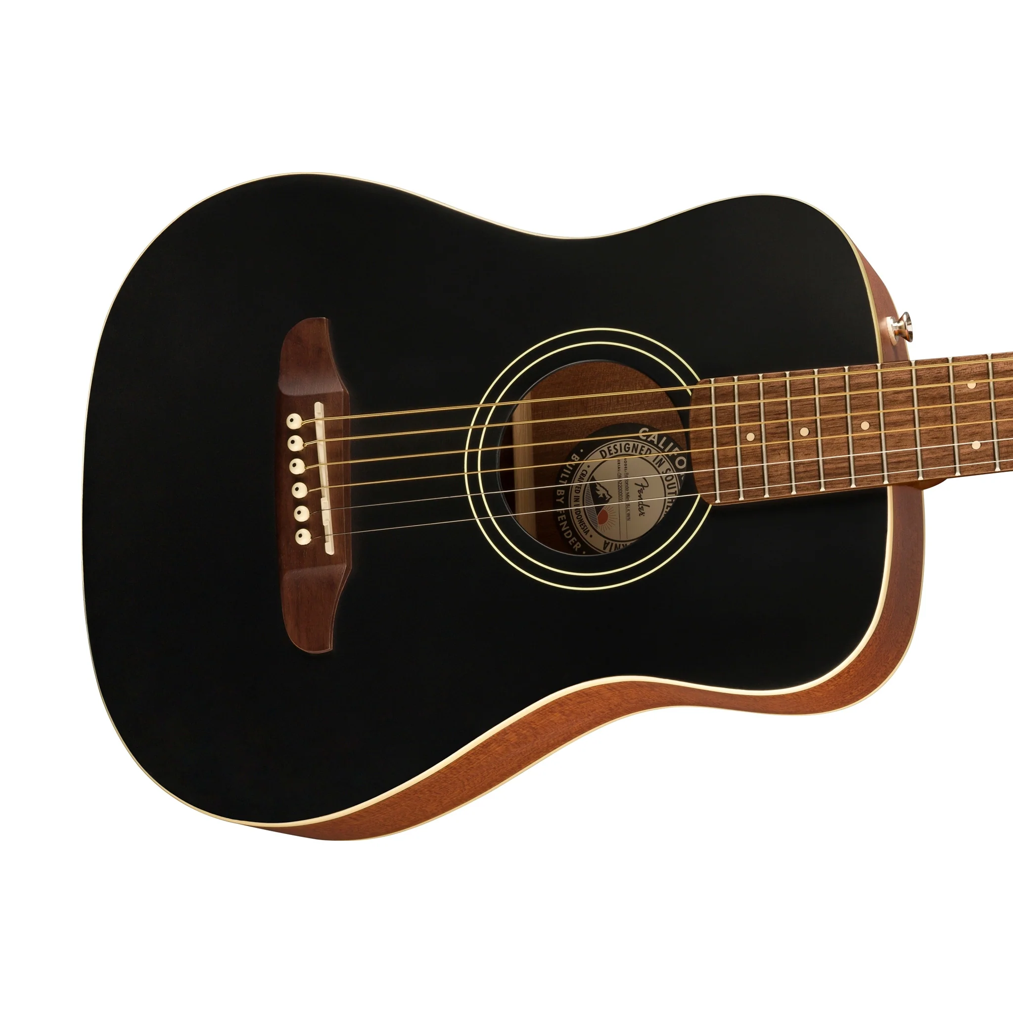 Fender FSR California Redondo Mini Guitar w/Bag, Black - Image 8