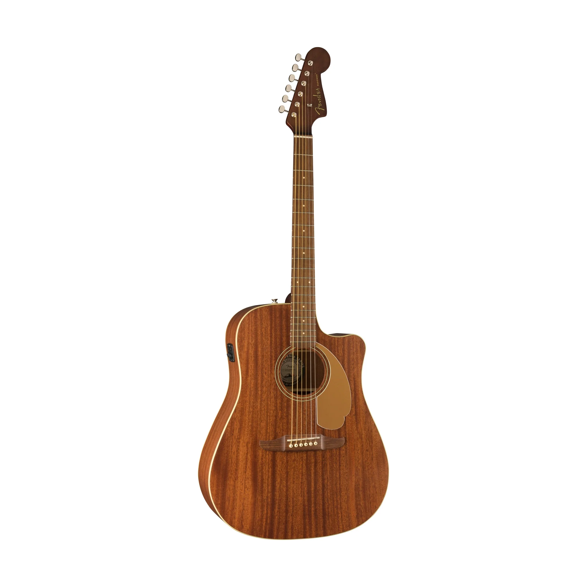 Fender FSR California Redondo Player Acoustic Guitar, Walnut FB, All-Mahogany - Image 3