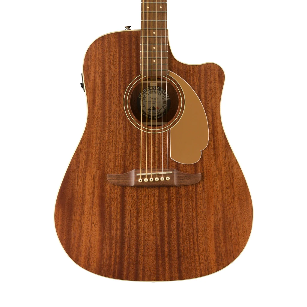Fender FSR California Redondo Player Acoustic Guitar, Walnut FB, All-Mahogany - Image 4