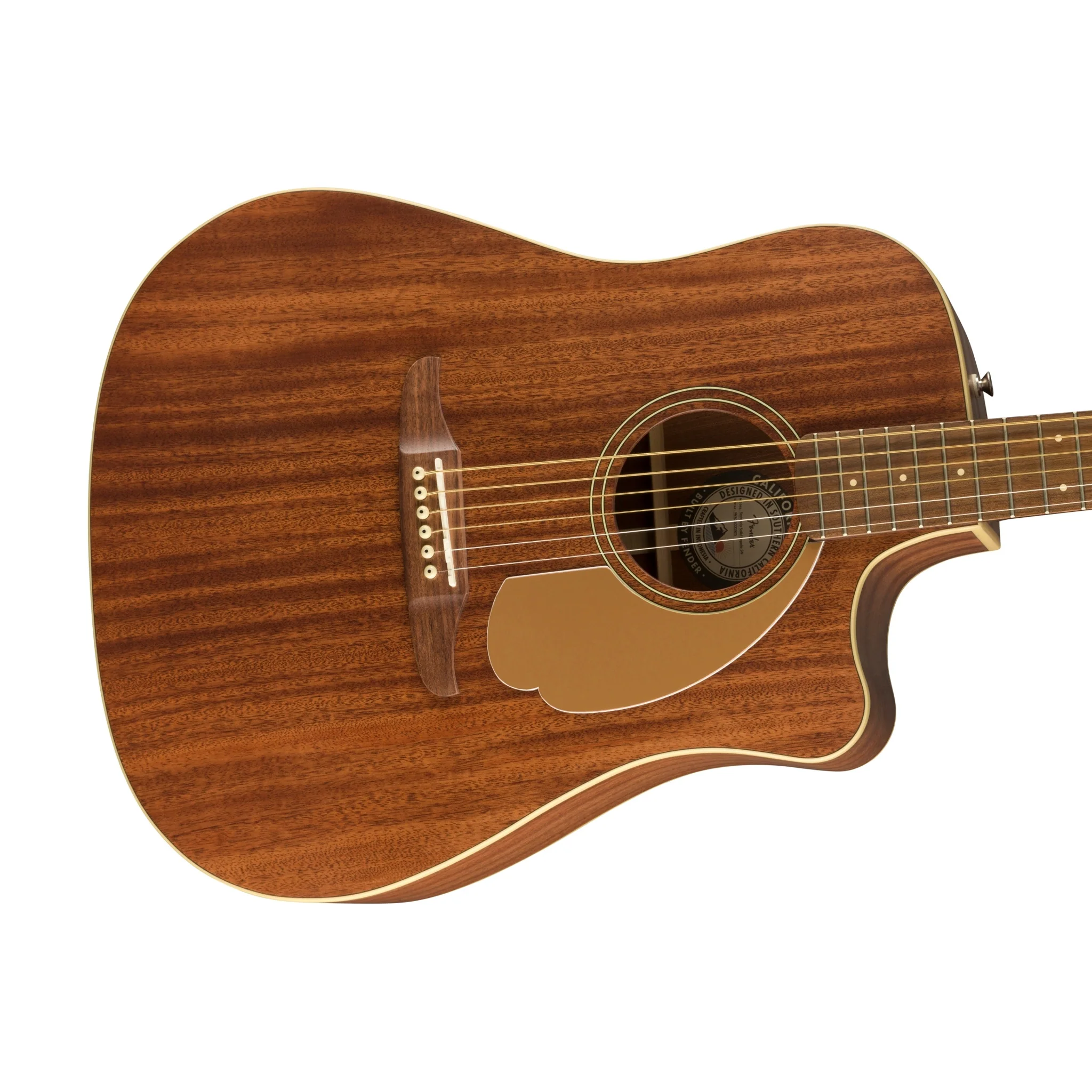 Fender FSR California Redondo Player Acoustic Guitar, Walnut FB, All-Mahogany - Image 6