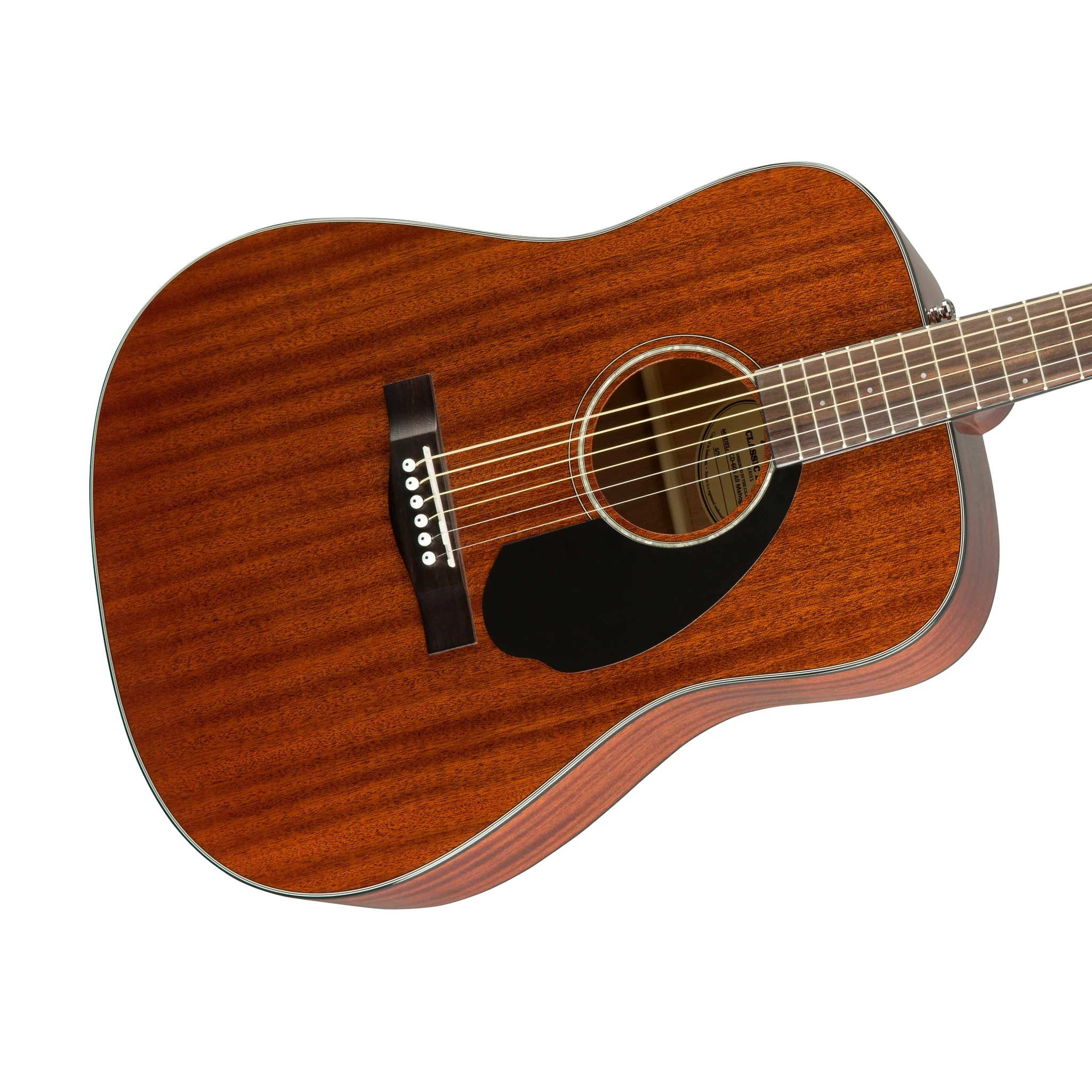 Fender FSR CD-60 V3 Dreadnought Acoustic Guitar, All-Mahogany - Image 8