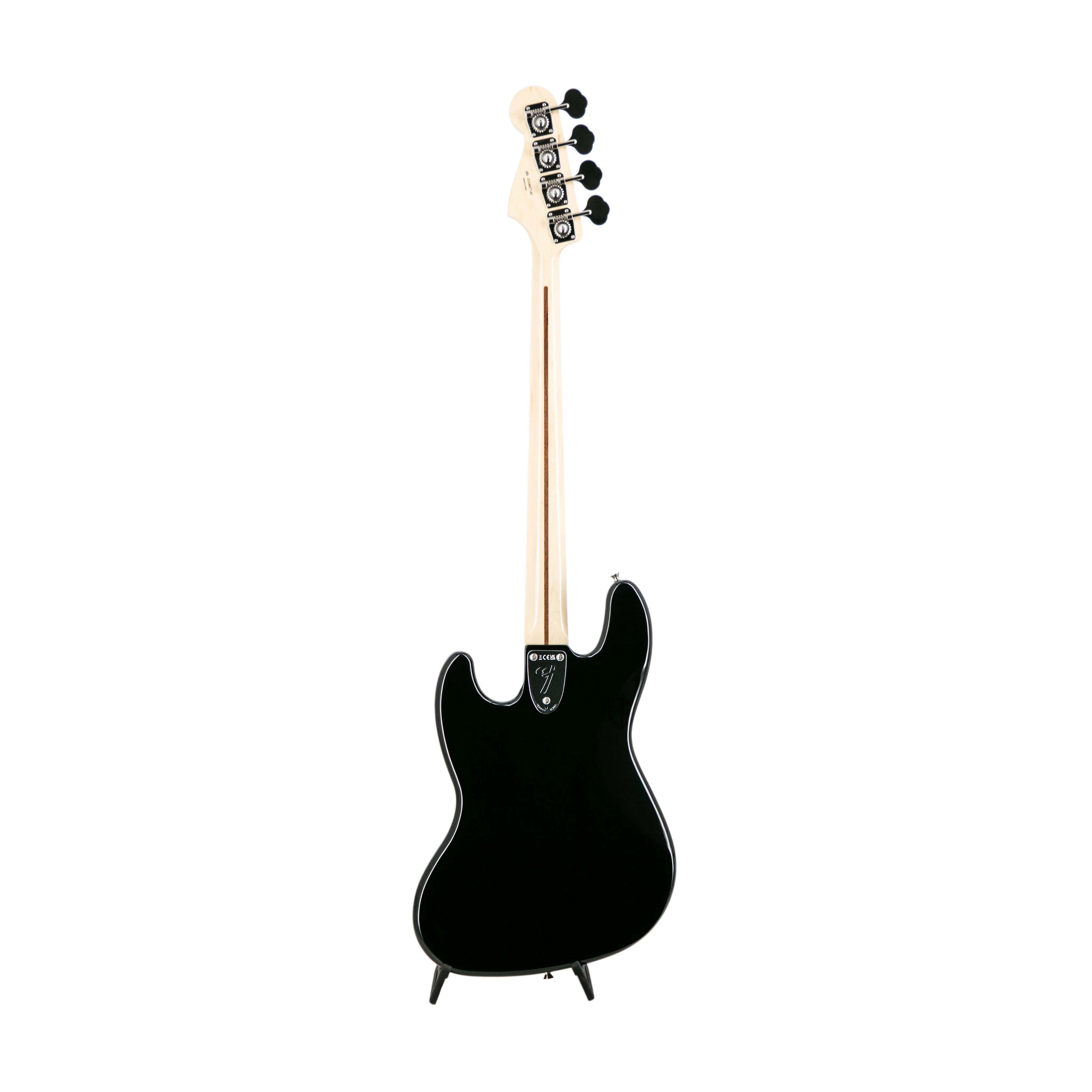 Fender FSR Collection Traditional 70s Jazz Bass Guitar, Maple FB, Black - Image 2
