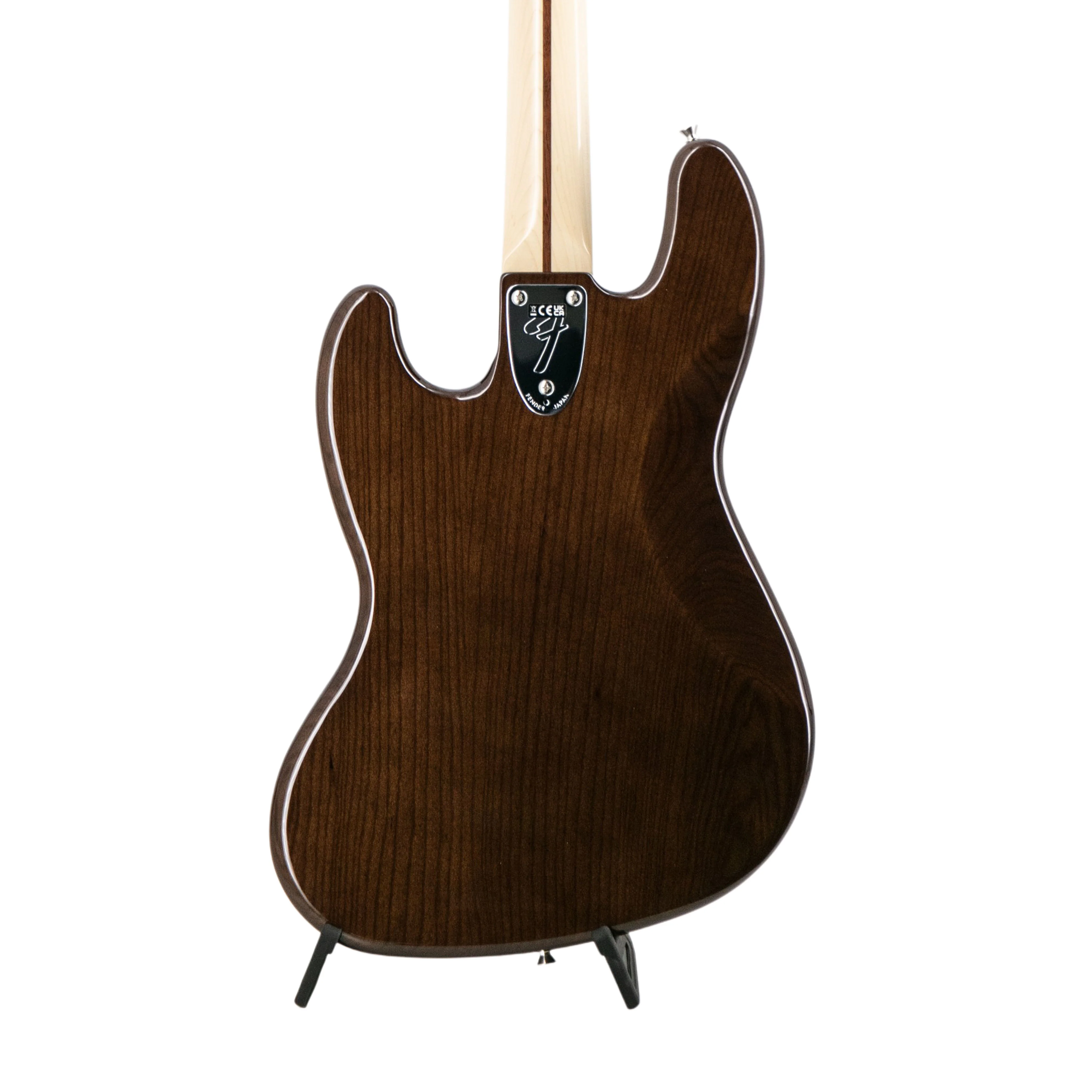 Fender FSR Collection Traditional 70s Jazz Bass Guitar, RW FB, Walnut - Image 4