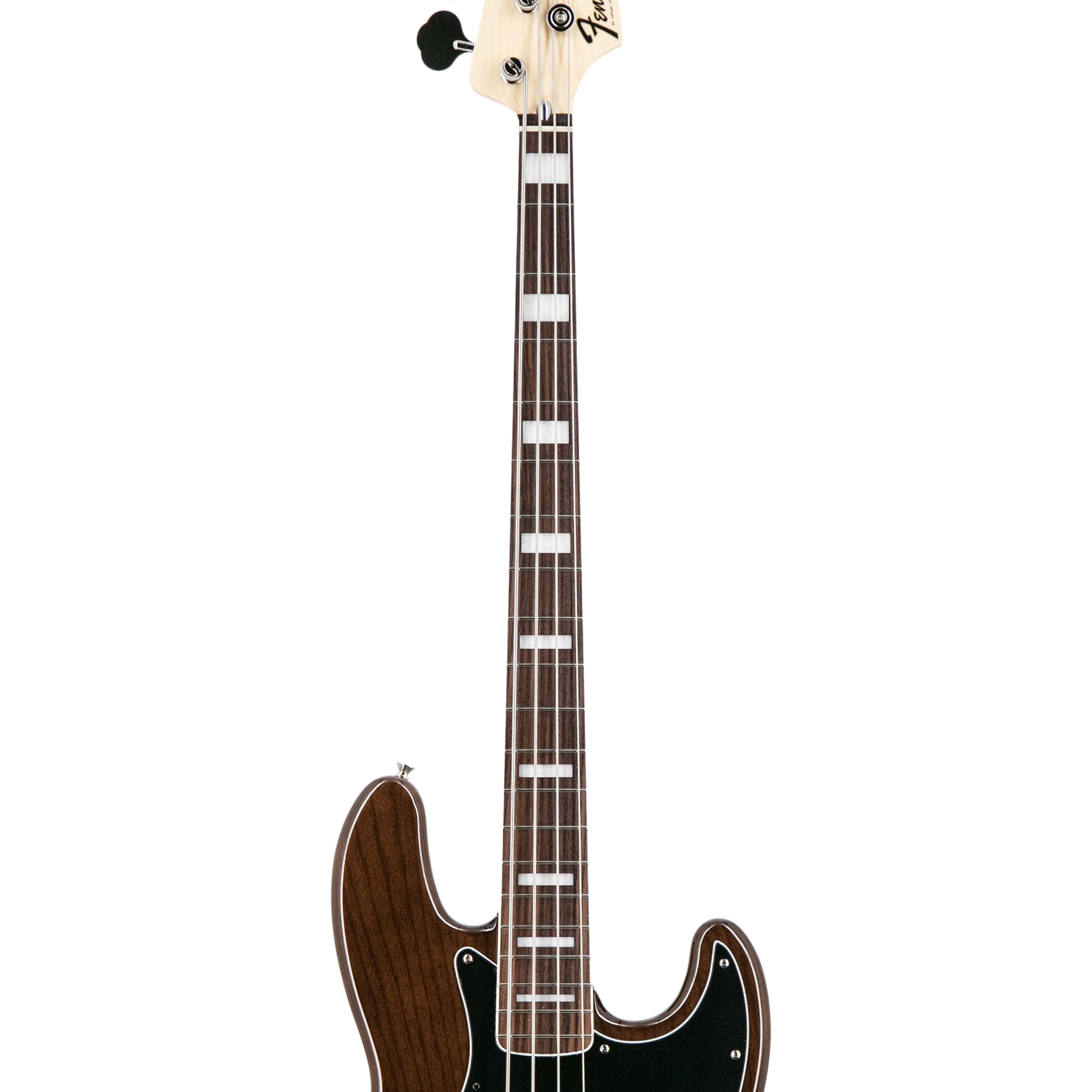 Fender FSR Collection Traditional 70s Jazz Bass Guitar, RW FB, Walnut - Image 5