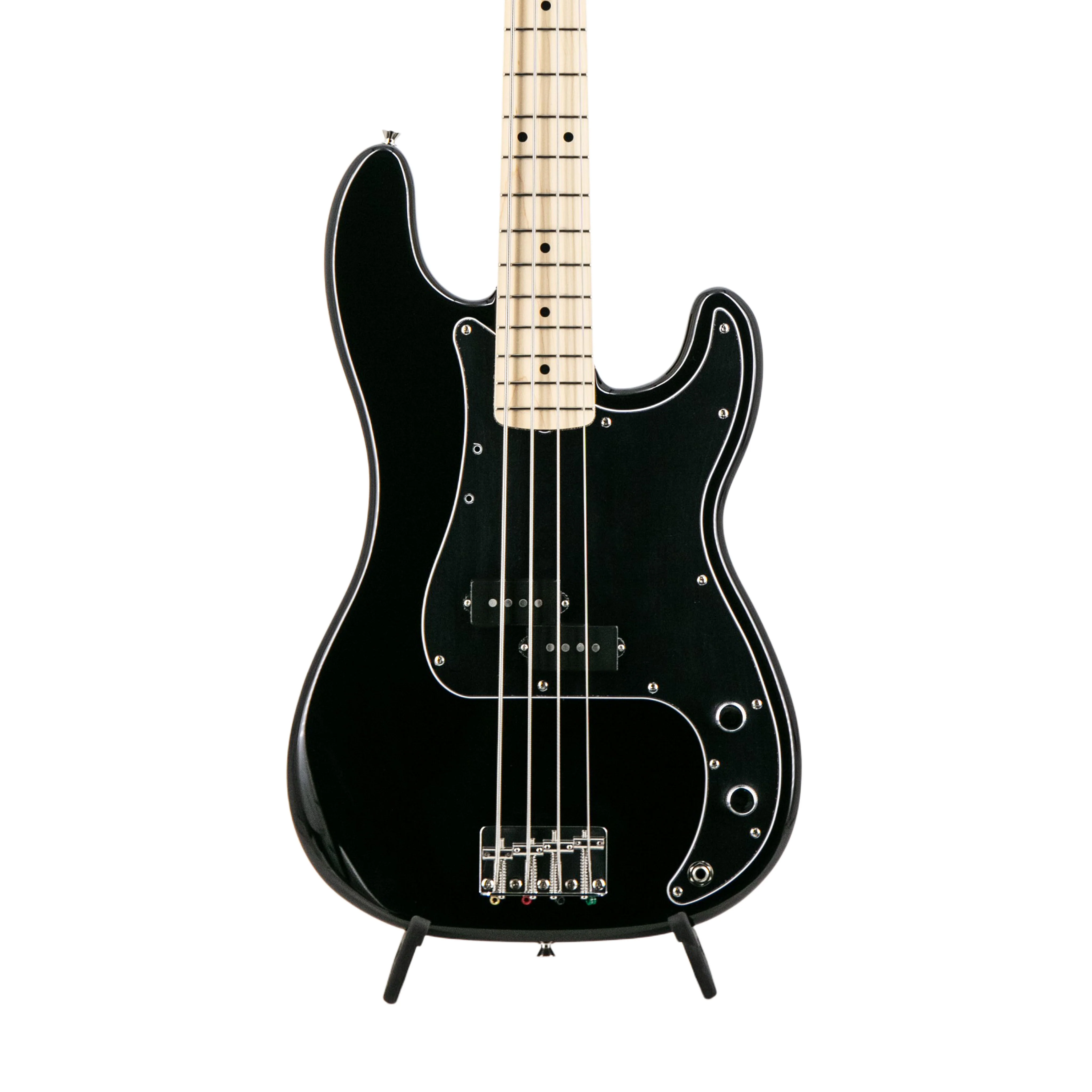 Fender FSR Collection Traditional 70s Precision Bass Guitar, Maple FB, Black - Image 3