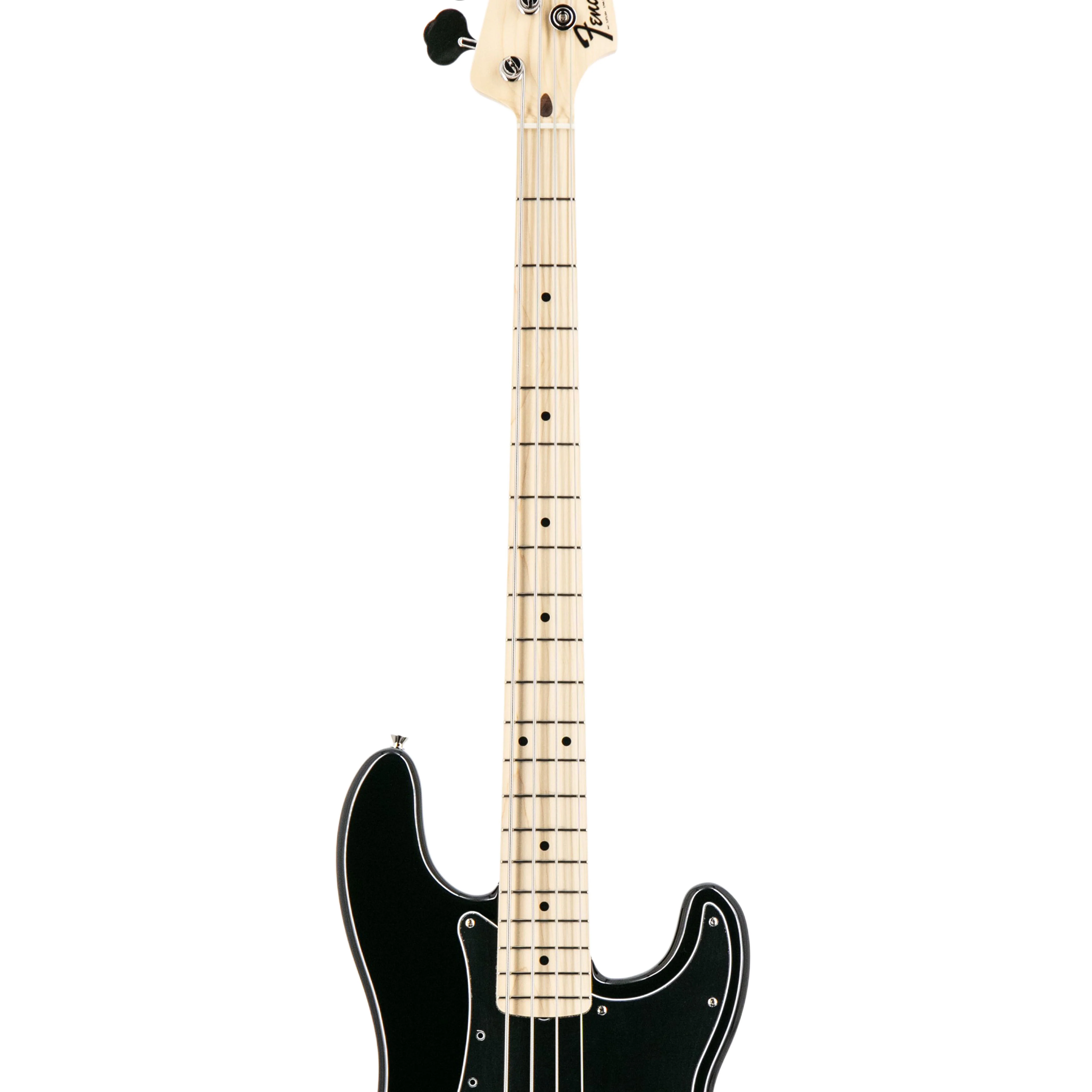 Fender FSR Collection Traditional 70s Precision Bass Guitar, Maple FB, Black - Image 5