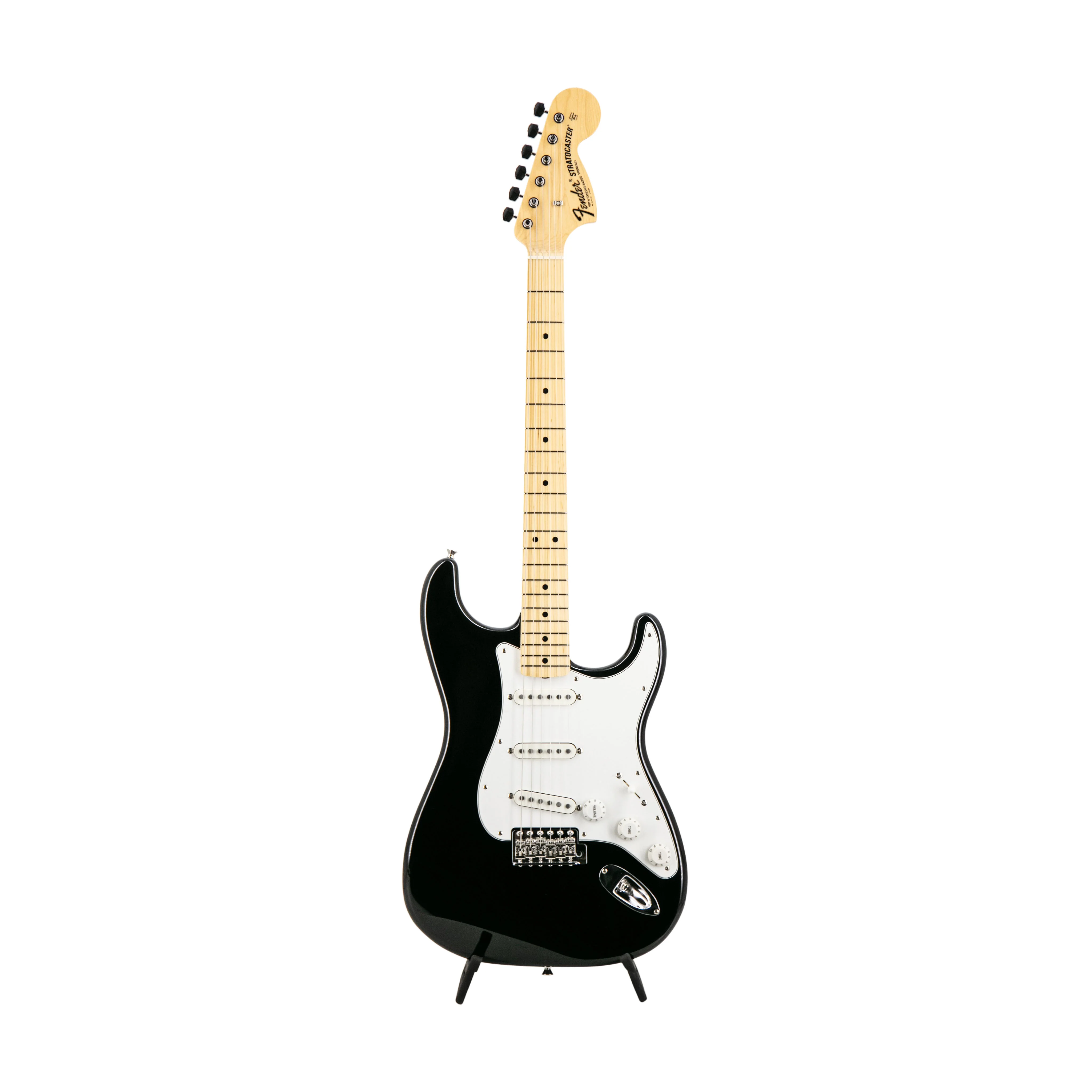 Fender FSR Collection Traditional Late 60s Stratocaster Guitar, Maple FB, Black
