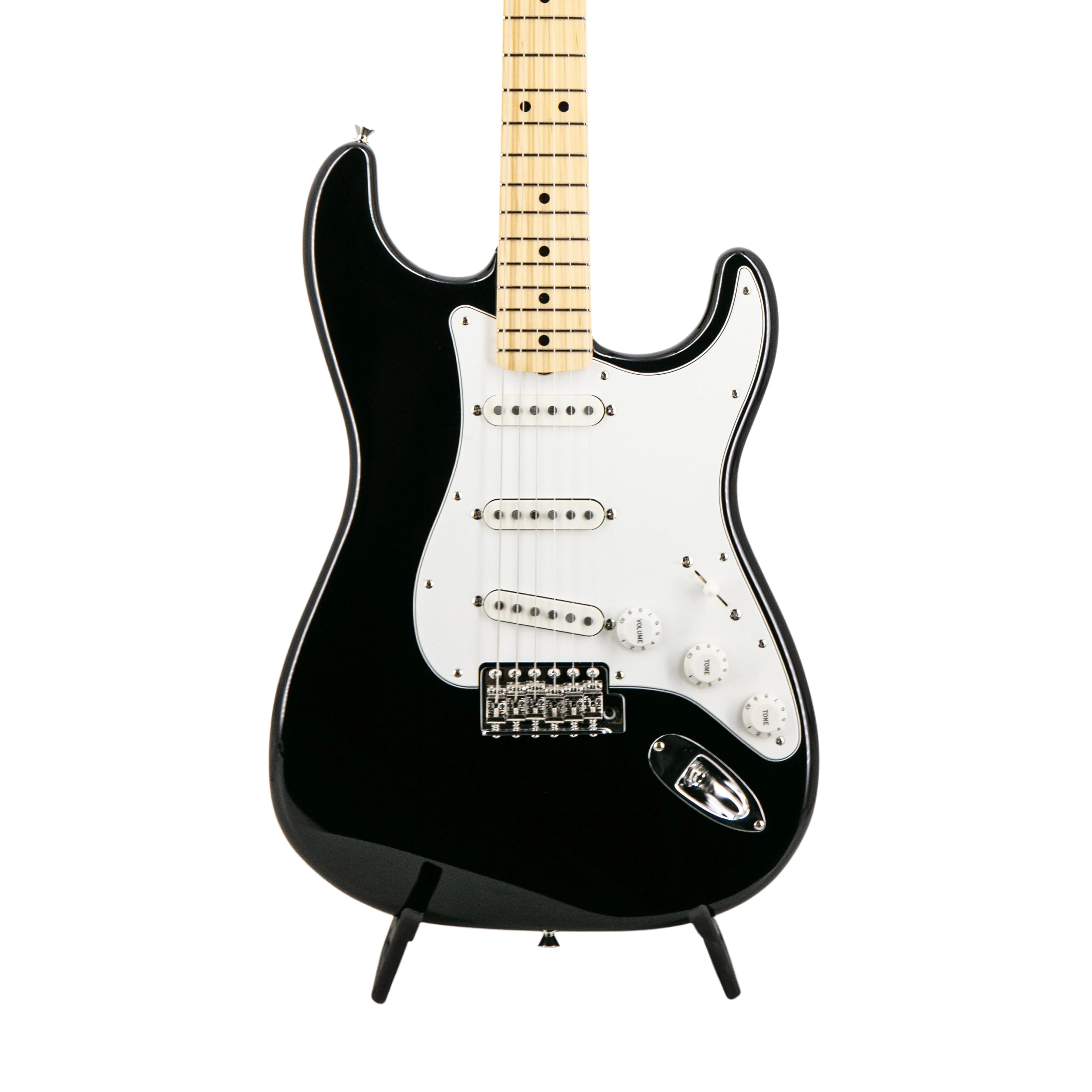 Fender FSR Collection Traditional Late 60s Stratocaster Guitar, Maple FB, Black - Image 3