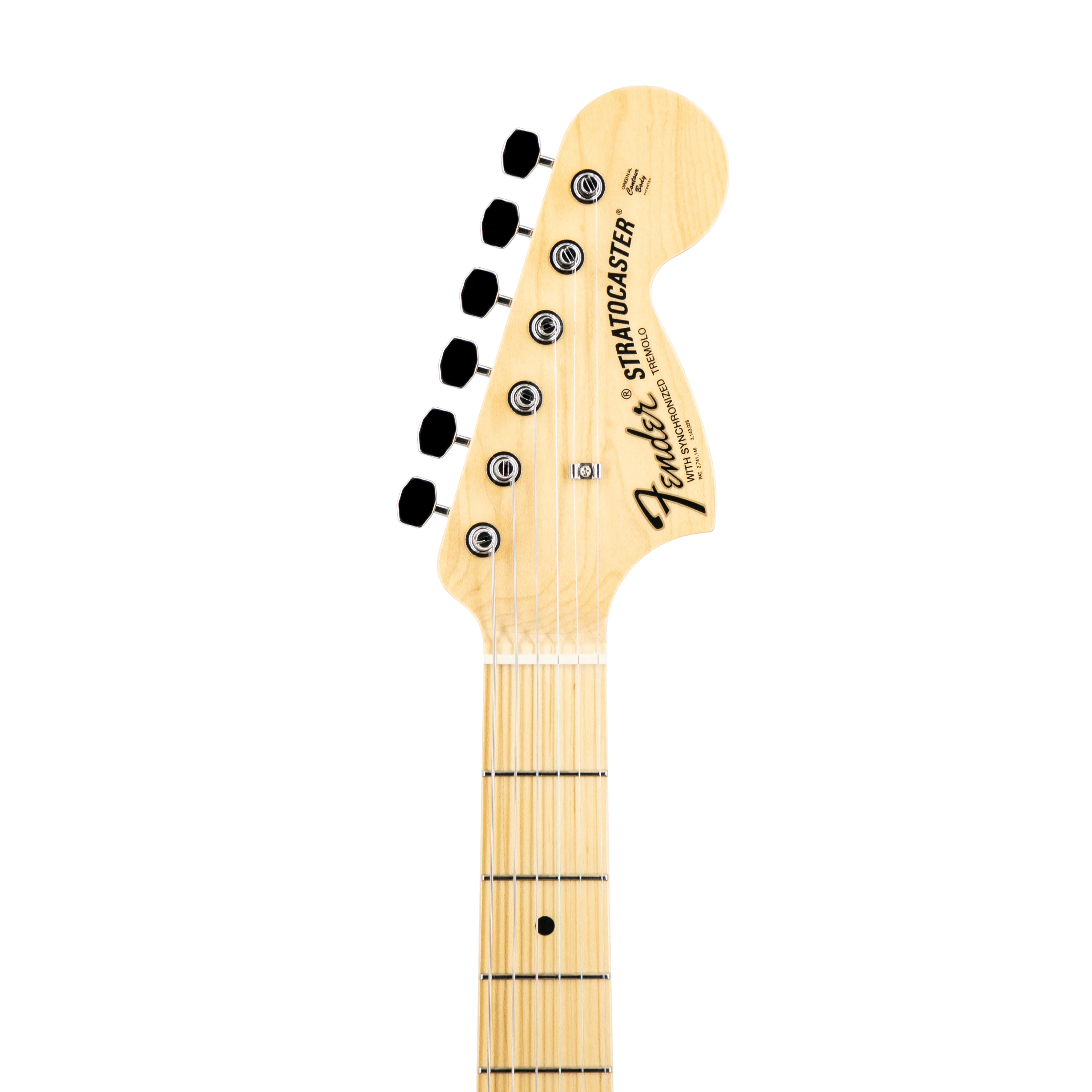 Fender FSR Collection Traditional Late 60s Stratocaster Guitar, Maple FB, Black - Image 7