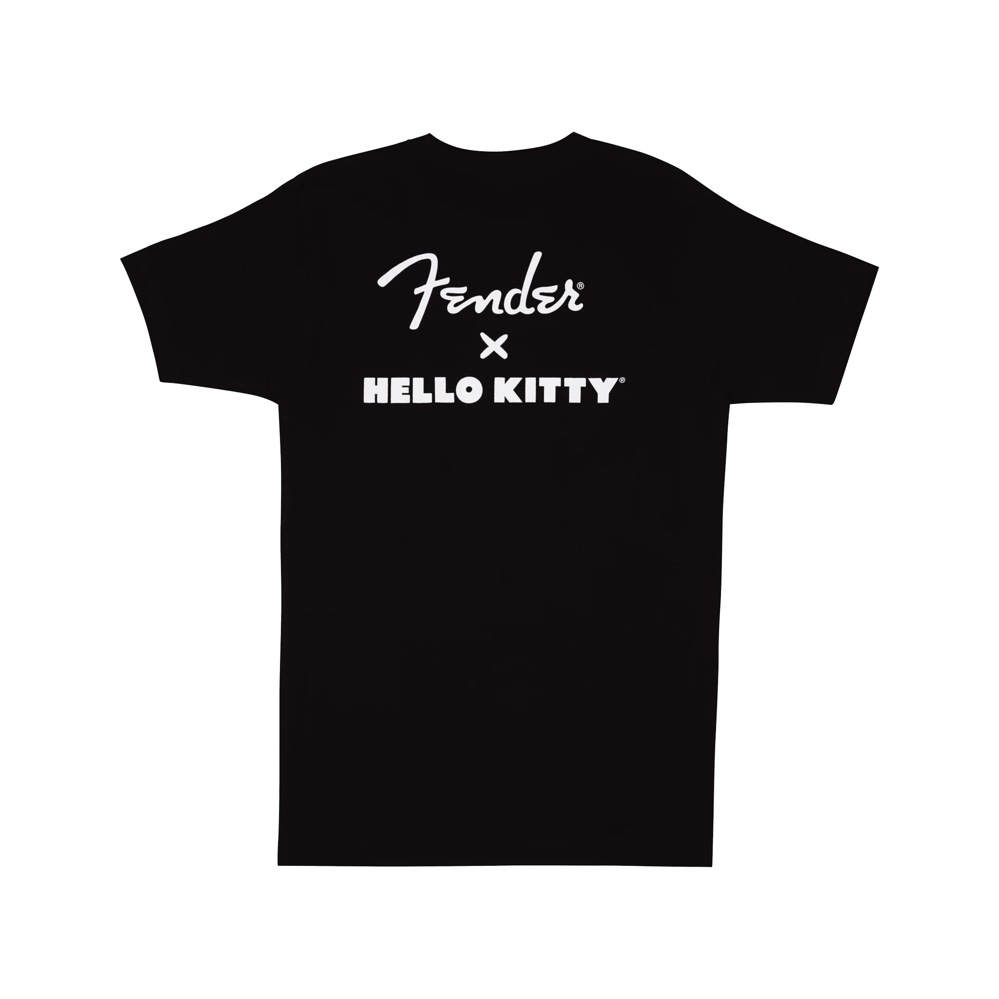 Fender Hello Kitty Front Hit Logo Tee, Black - Image 2