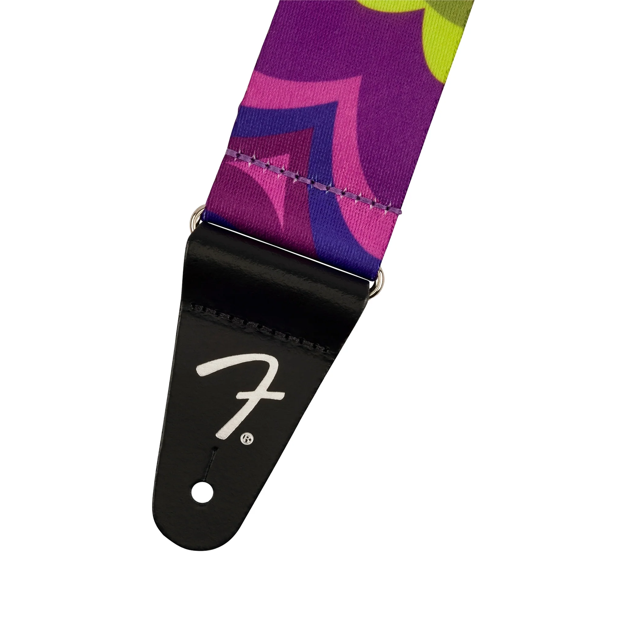 Fender J Mascis Guitar Strap, Magenta Flower - Image 2