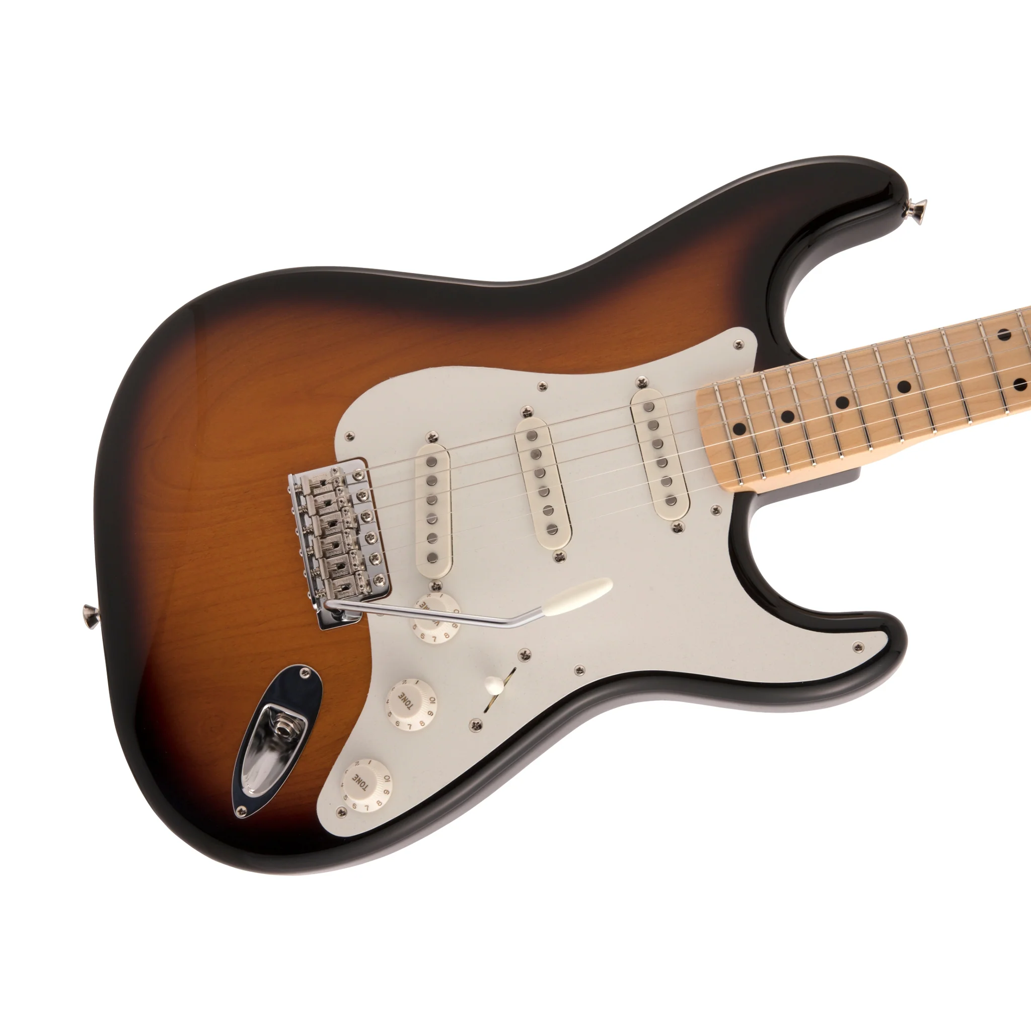 Fender Japan Heritage 50s Stratocaster Electric Guitar, Maple FB, 2-Tone Sunburst - Image 5