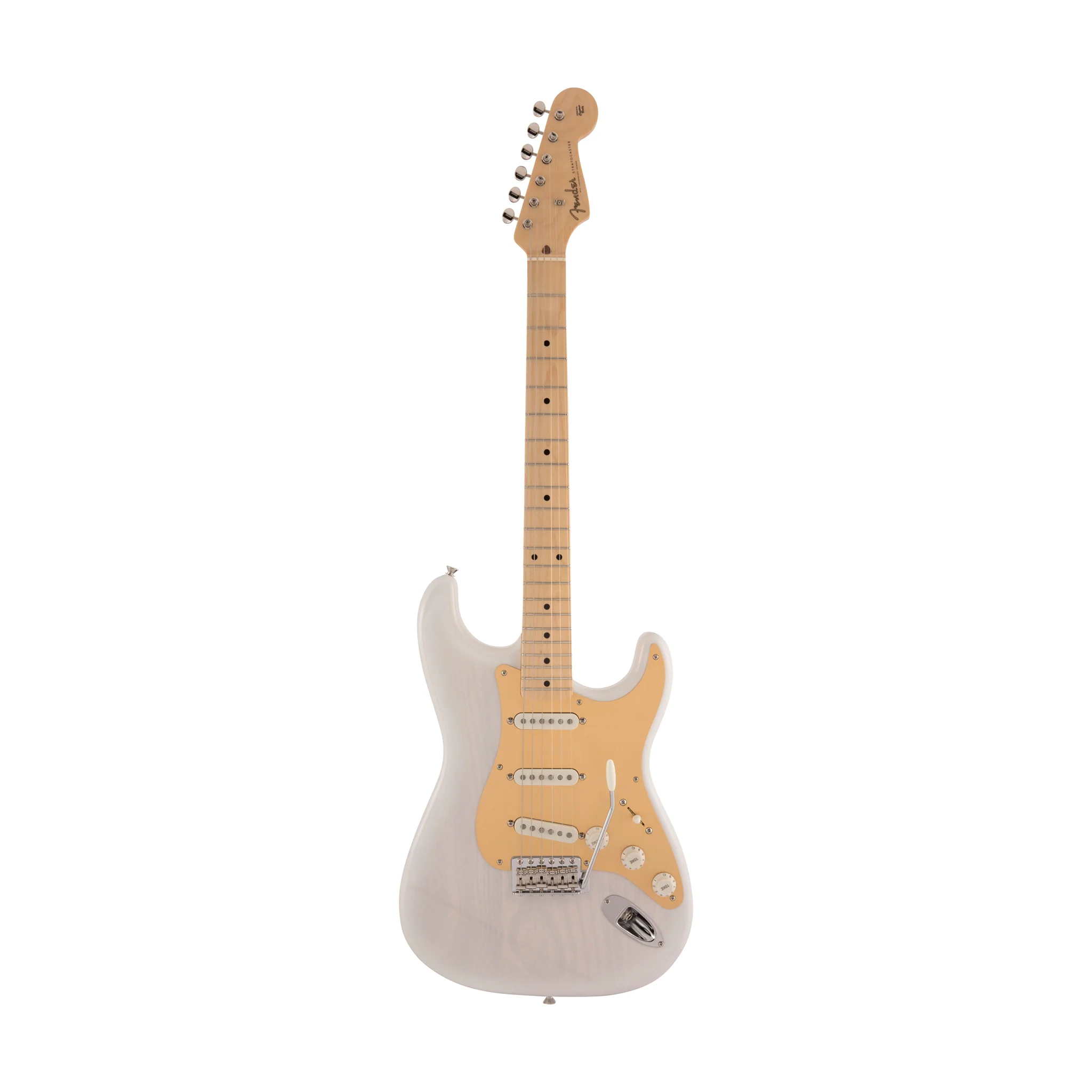 Fender Japan Heritage 50s Stratocaster Electric Guitar, Maple FB, White Blonde