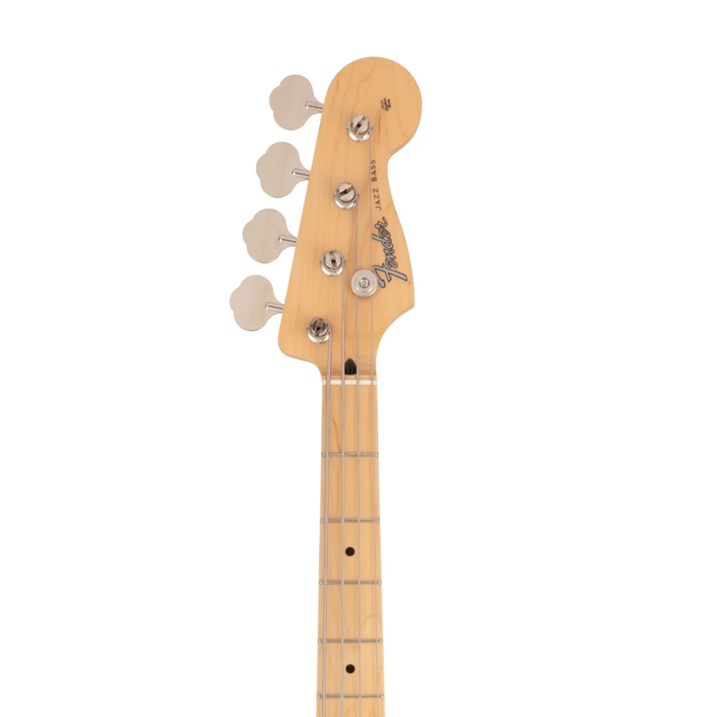 Fender Japan Hybrid II Jazz Bass Guitar, Maple FB, Vintage Natural - Image 5