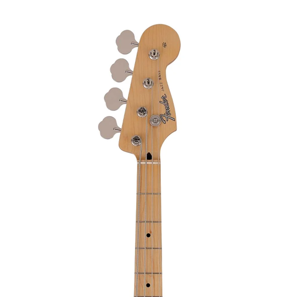 Fender Japan Hybrid II Jazz Bass Guitar, Maple FB, Vintage White - Image 6