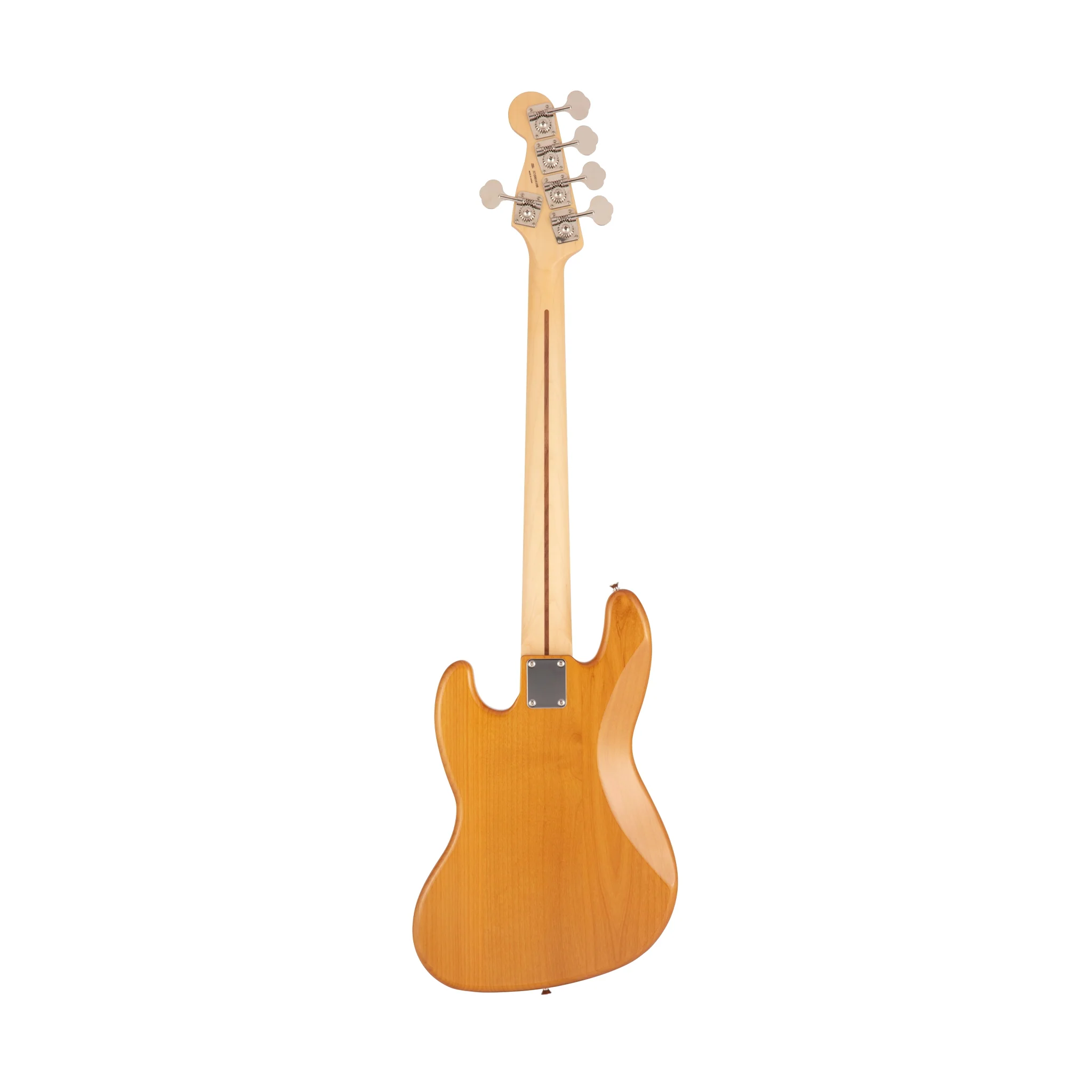 Fender Japan Hybrid II Jazz Bass V Guitar, Maple FB, Vintage Natural - Image 2