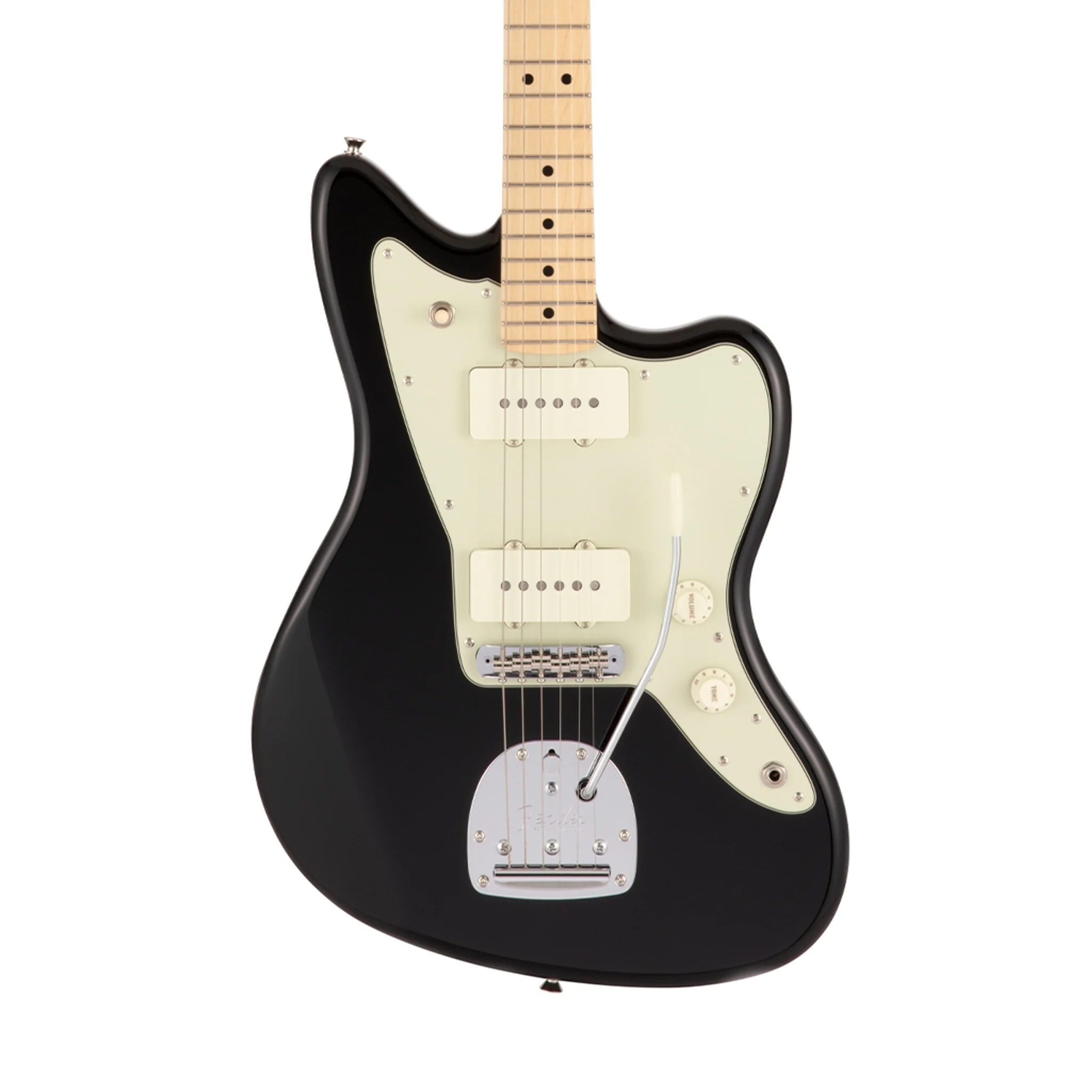 Fender Japan Hybrid II Jazzmaster Electric Guitar, Maple FB, Black - Image 3