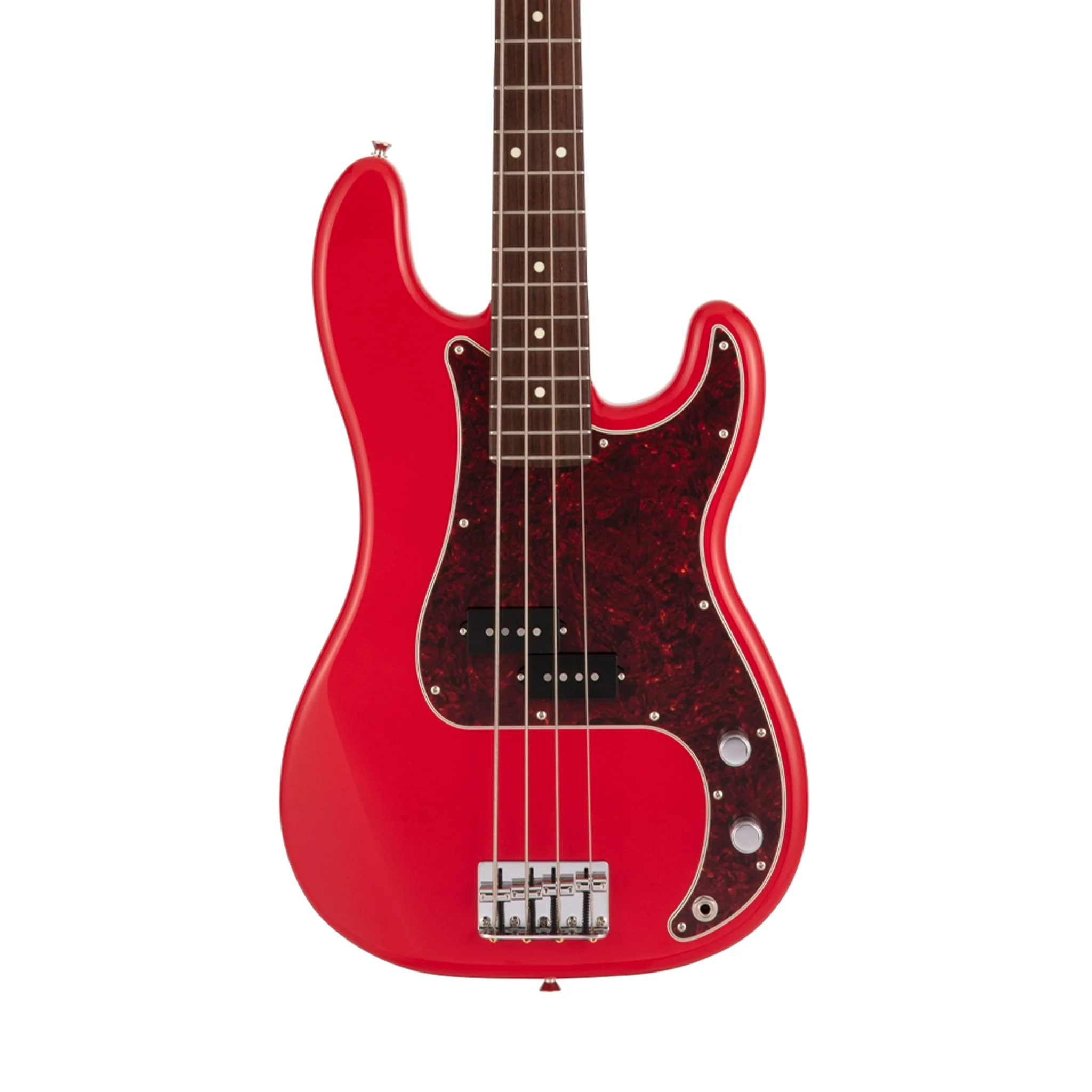 Fender Japan Hybrid II Precision Bass Guitar, RW FB, Modena Red - Image 3