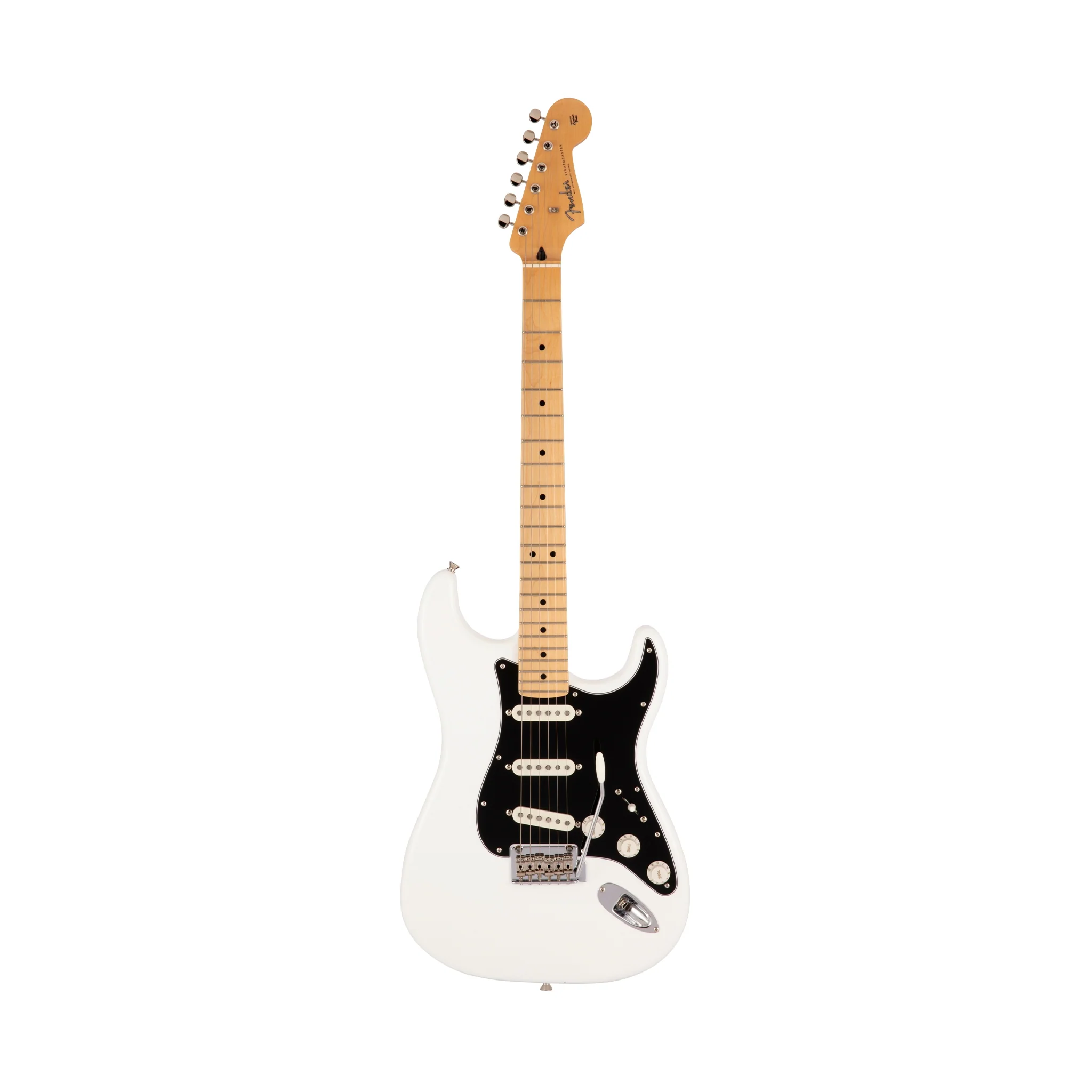 Fender Japan Hybrid II Stratocaster Electric Guitar, Maple FB, Arctic White