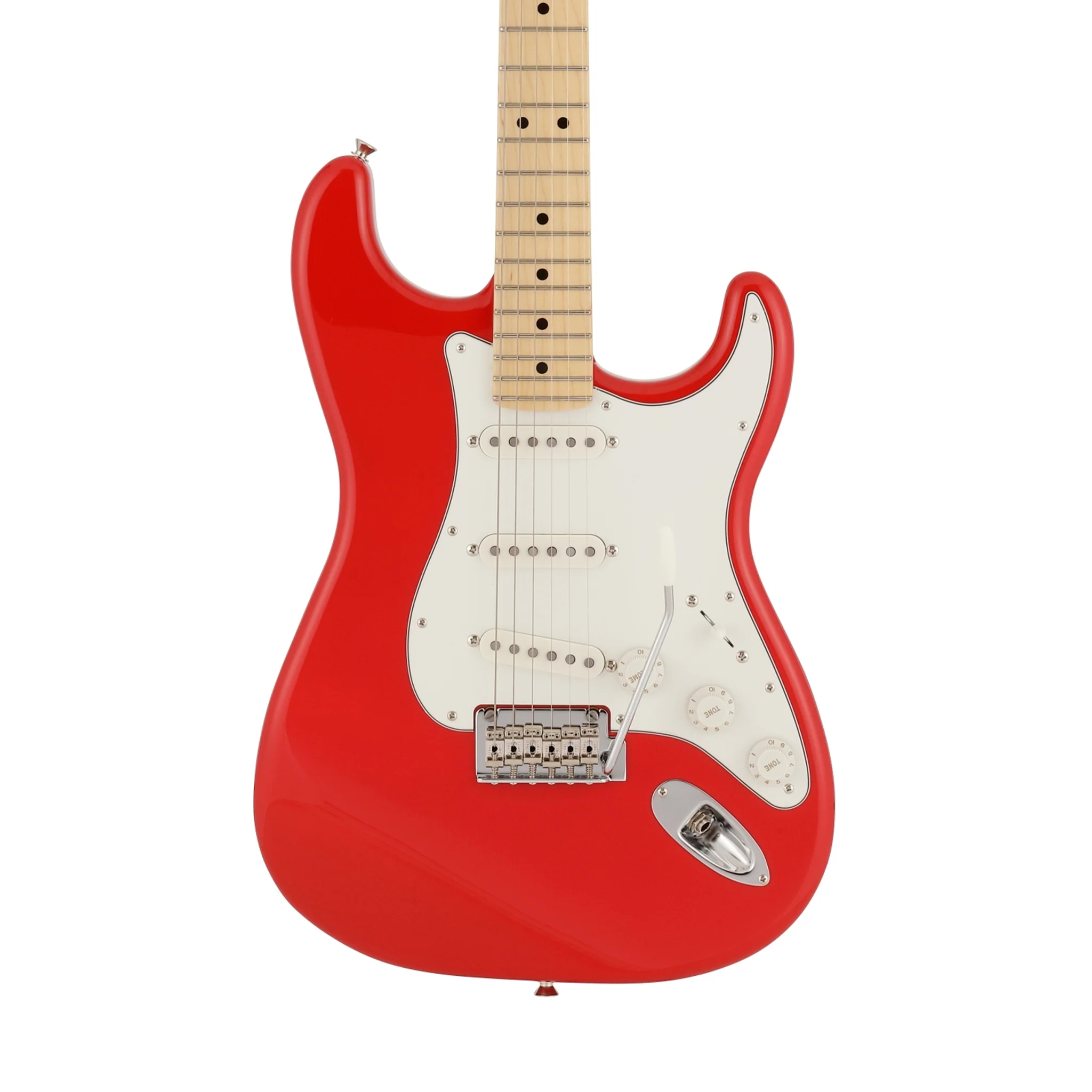 Fender Japan Hybrid II Stratocaster Electric Guitar, Maple FB, Modena Red - Image 3