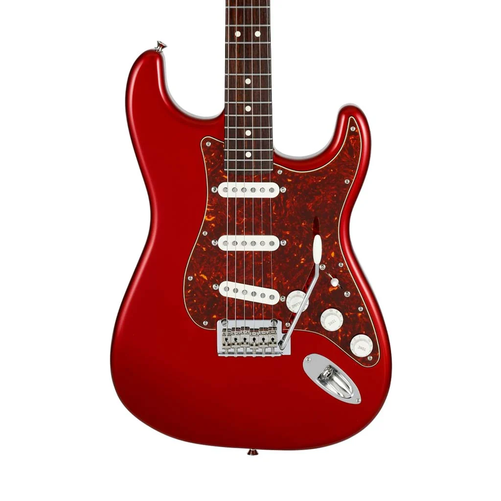 Fender Japan Hybrid II Stratocaster Electric Guitar, RW FB, Candy Apple Red - Image 3
