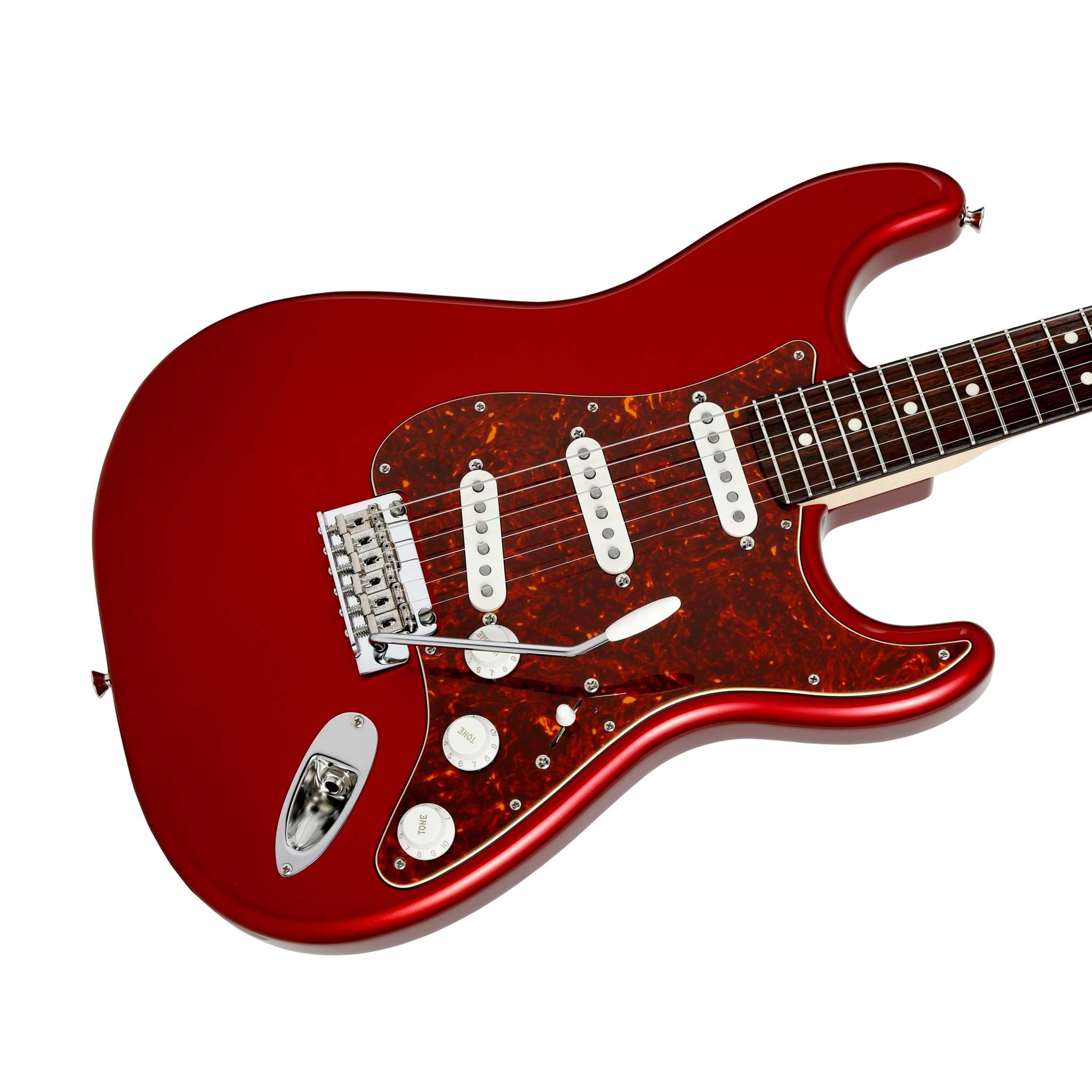 Fender Japan Hybrid II Stratocaster Electric Guitar, RW FB, Candy Apple Red - Image 5