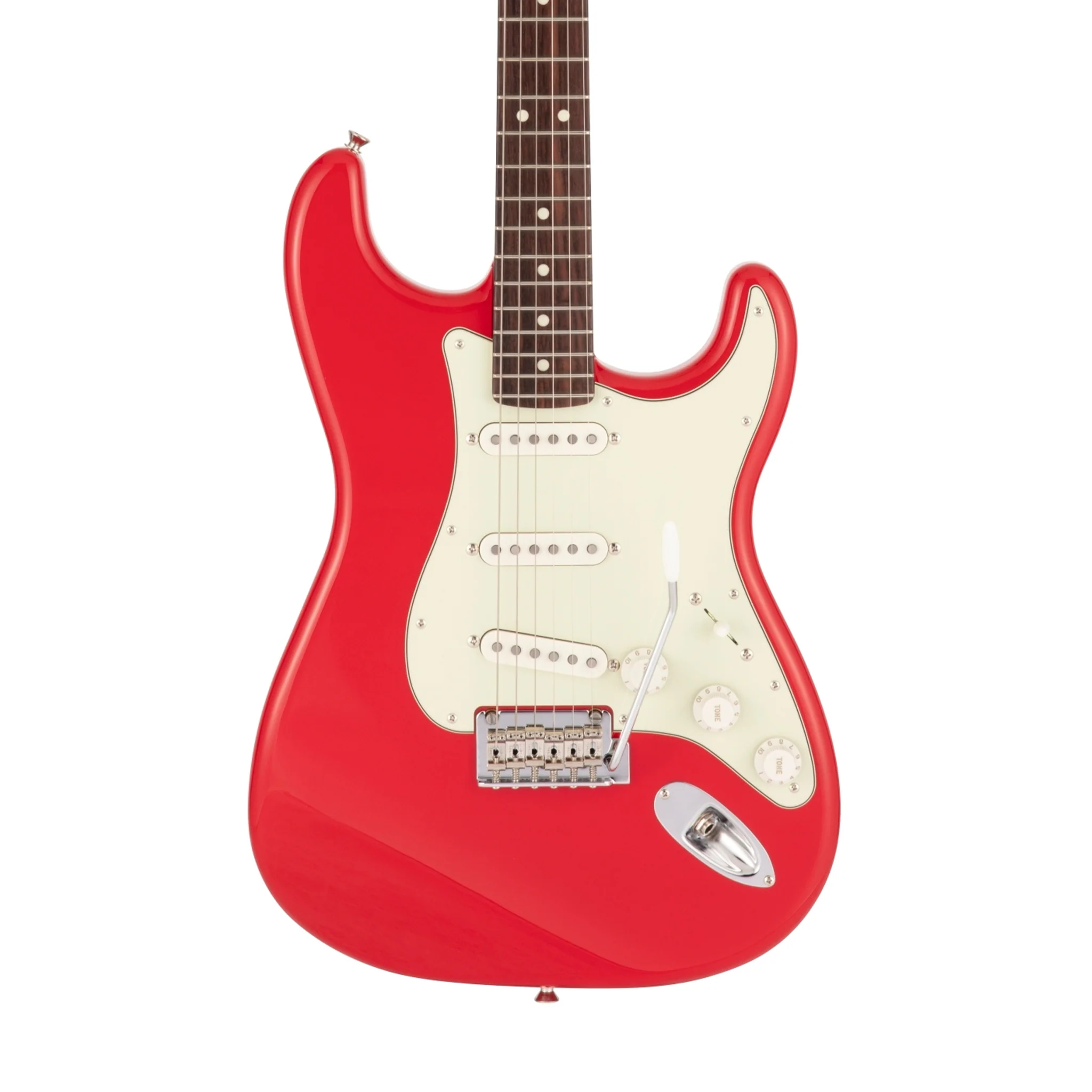 Fender Japan Hybrid II Stratocaster Electric Guitar, RW FB, Modena Red - Image 3