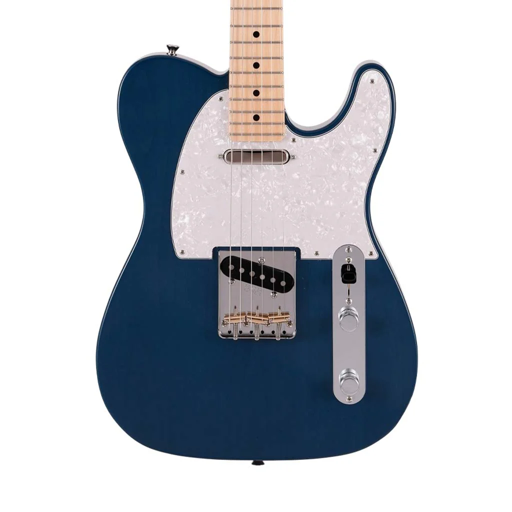 Fender Japan Hybrid II Telecaster Electric Guitar, Maple FB, Indigo Transparent - Image 3