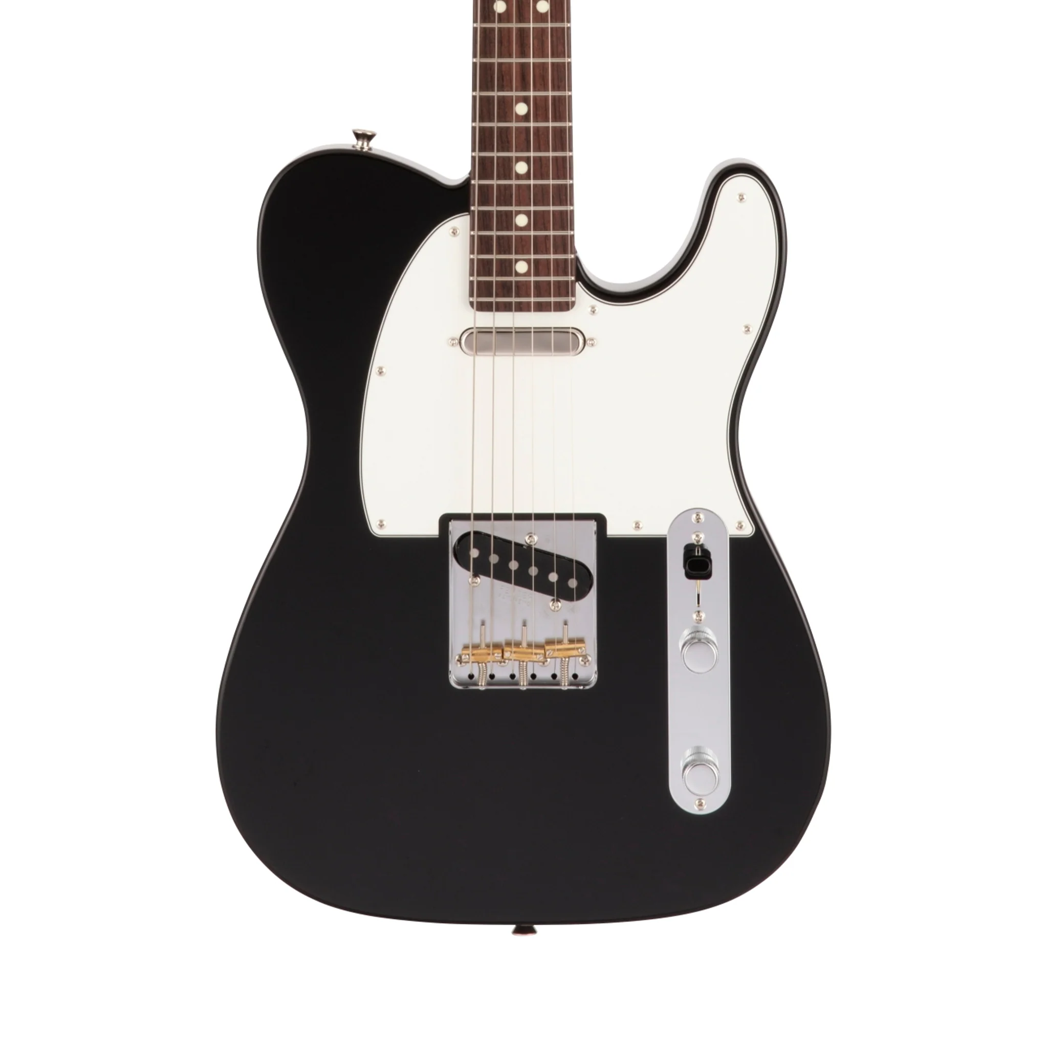 Fender Japan Hybrid II Telecaster Electric Guitar, RW FB, Black - Image 3