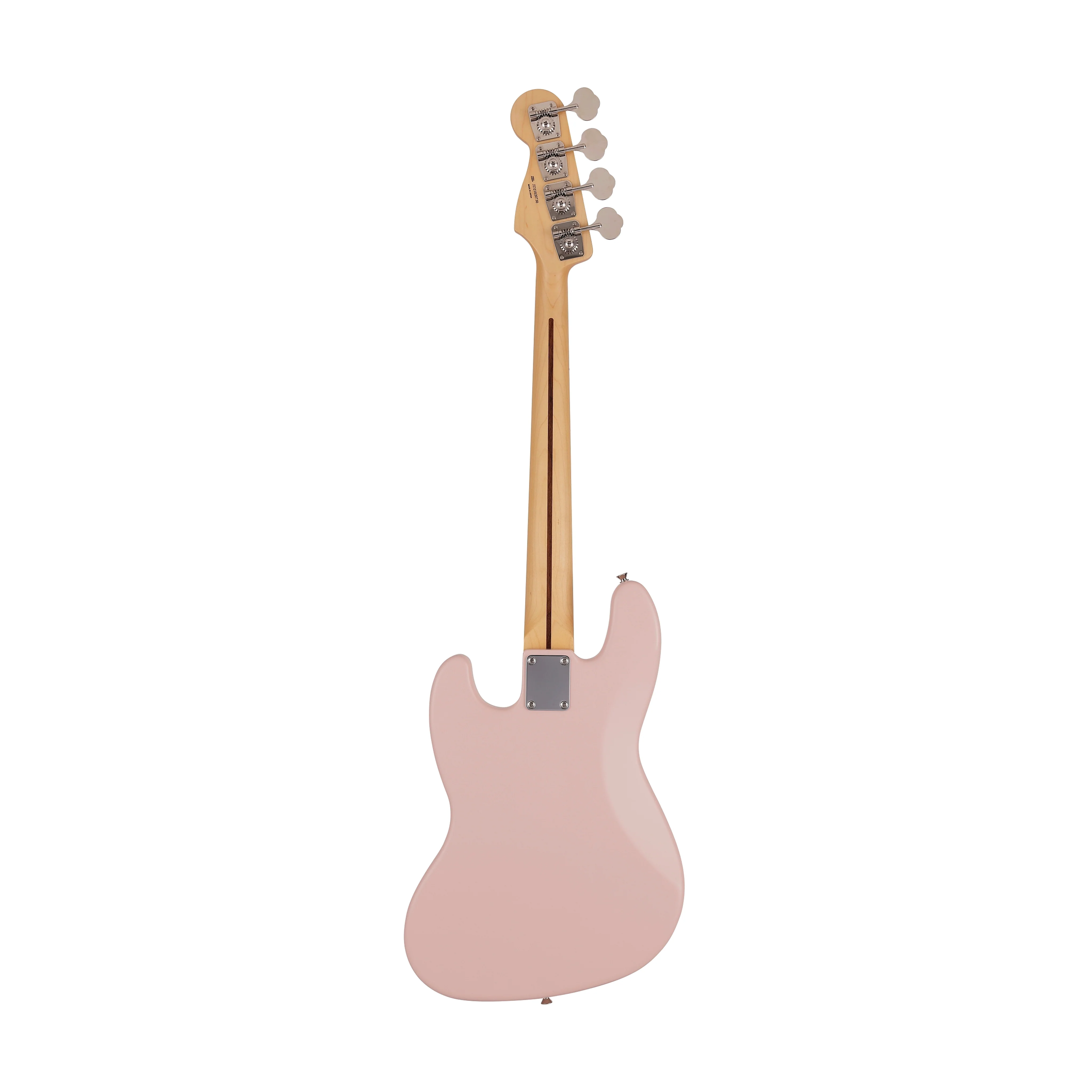 Fender Japan Junior Collection Jazz Bass Guitar, Maple FB, Satin Shell Pink - Image 2