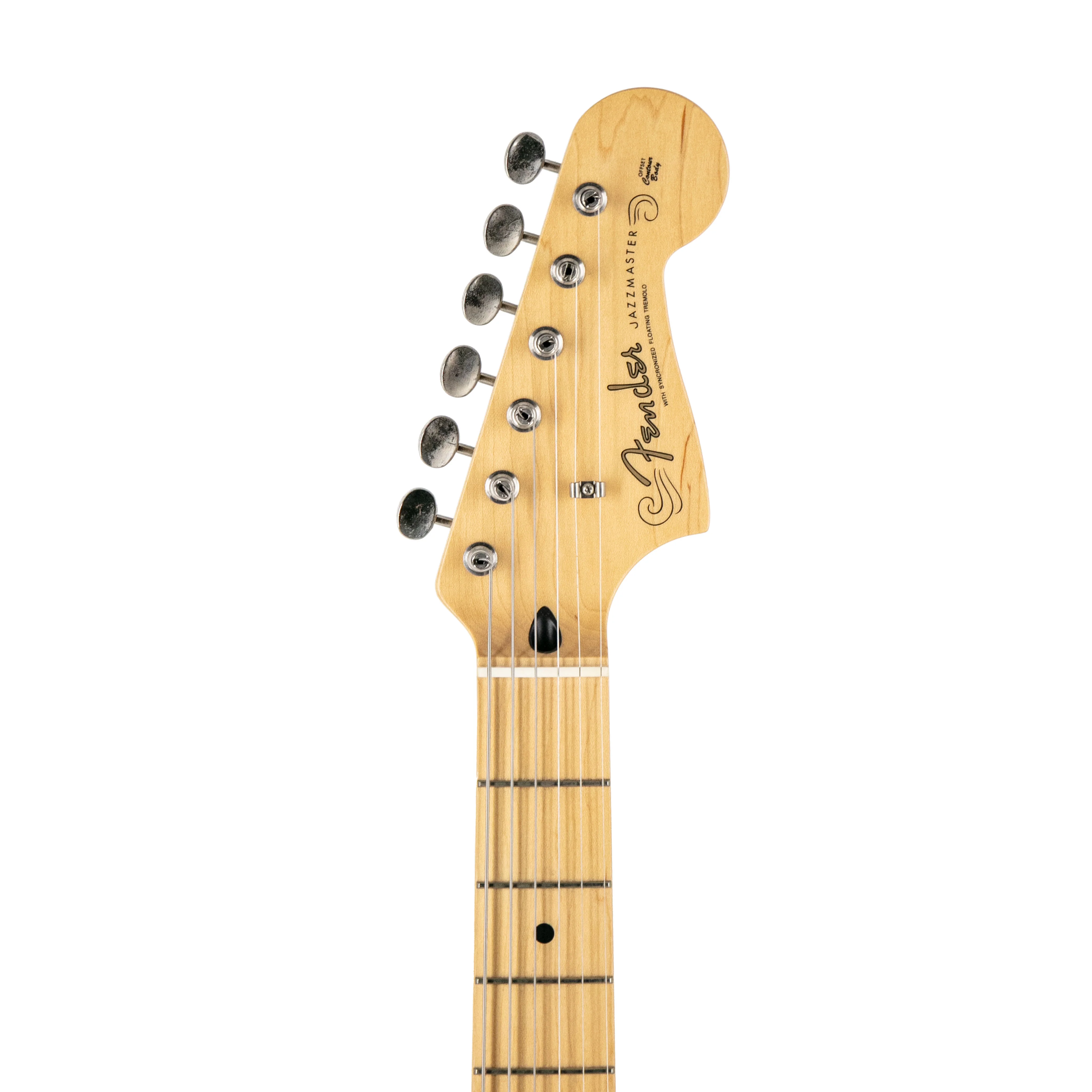 Fender Japan Junior Collection Jazzmaster Electric Guitar, Maple FB, Black, JD2201XXXX - Image 8