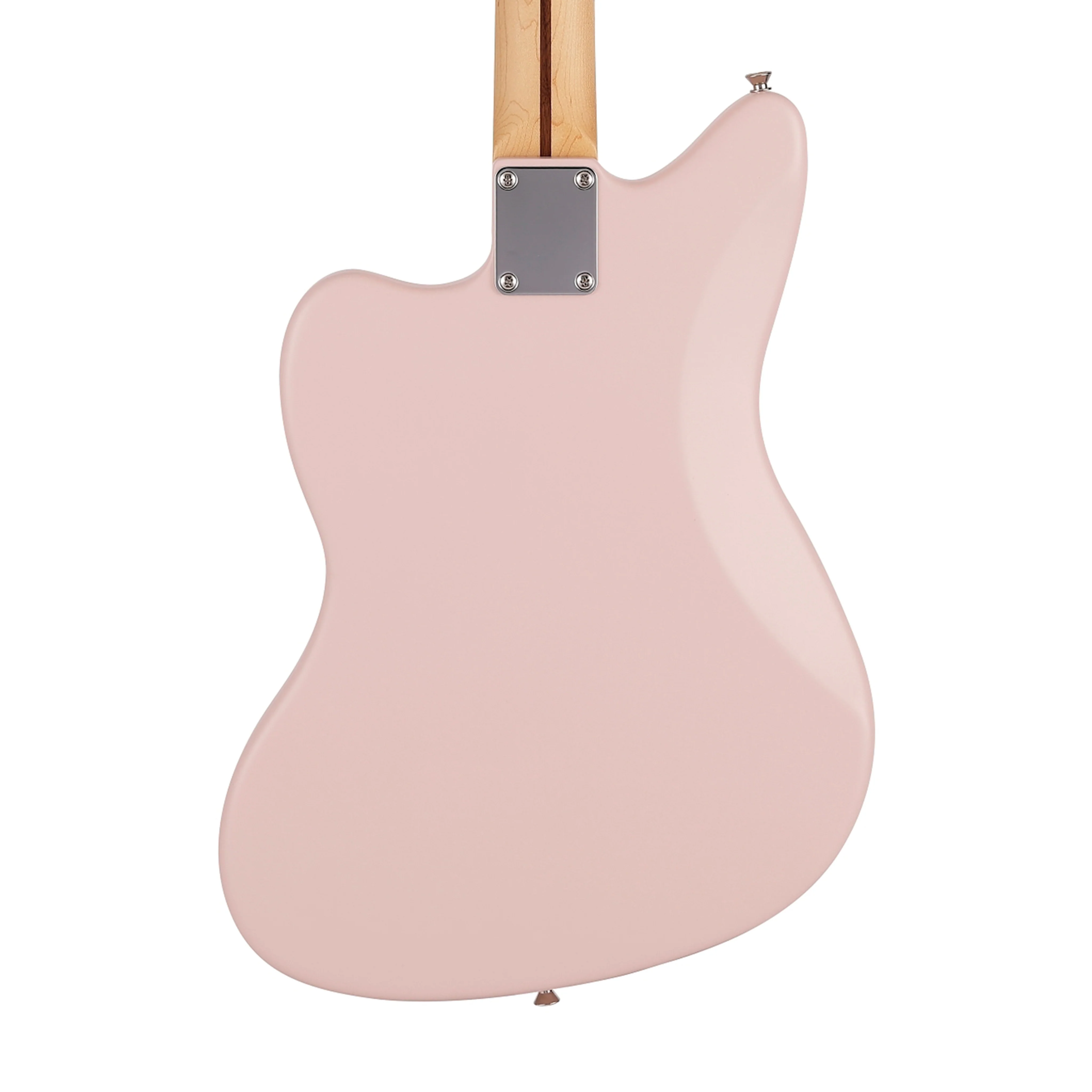Fender Japan Junior Collection Jazzmaster Electric Guitar, Maple FB, Satin Shell Pink - Image 4