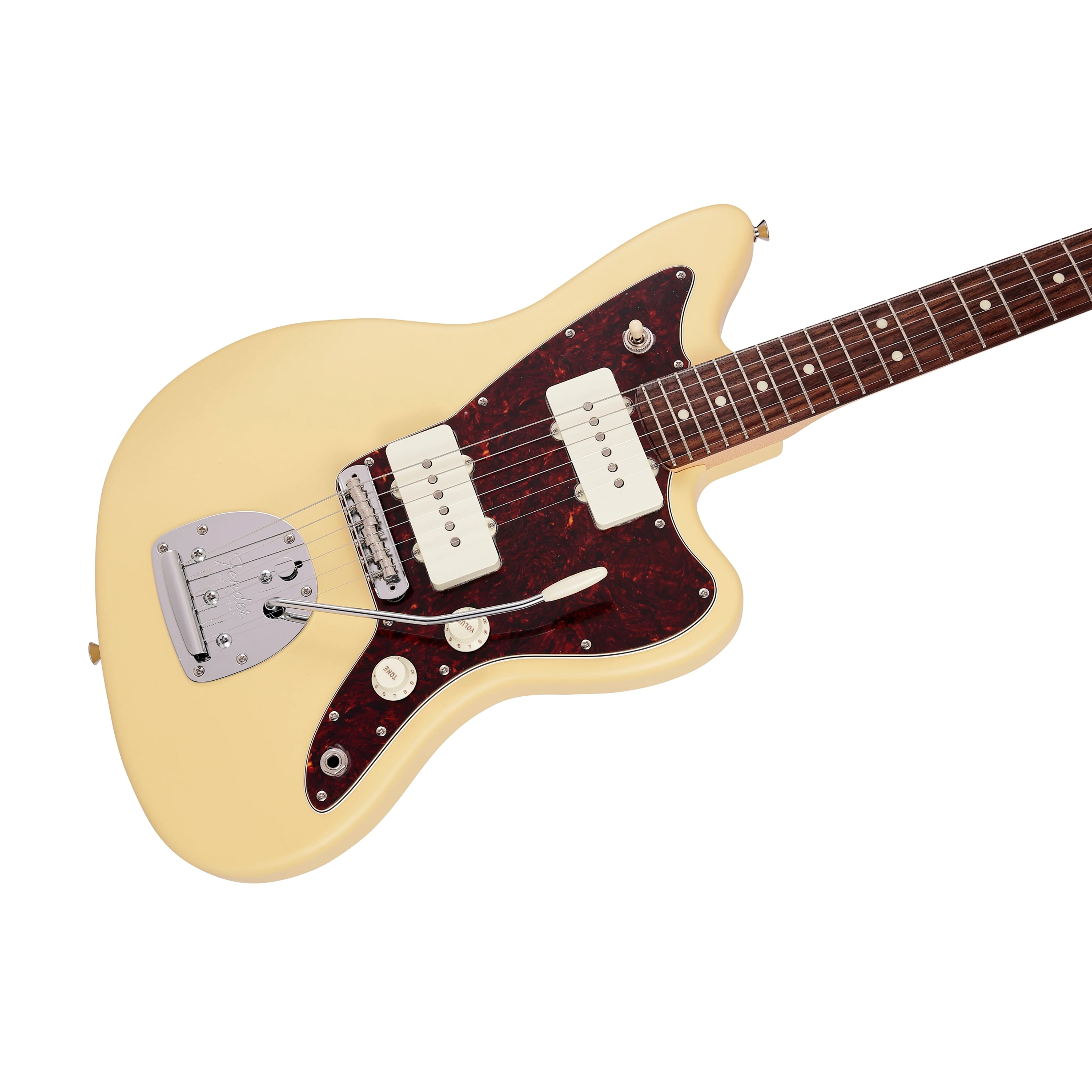 Fender Japan Junior Collection Jazzmaster Electric Guitar, RW FB, Satin Vintage White - Image 5