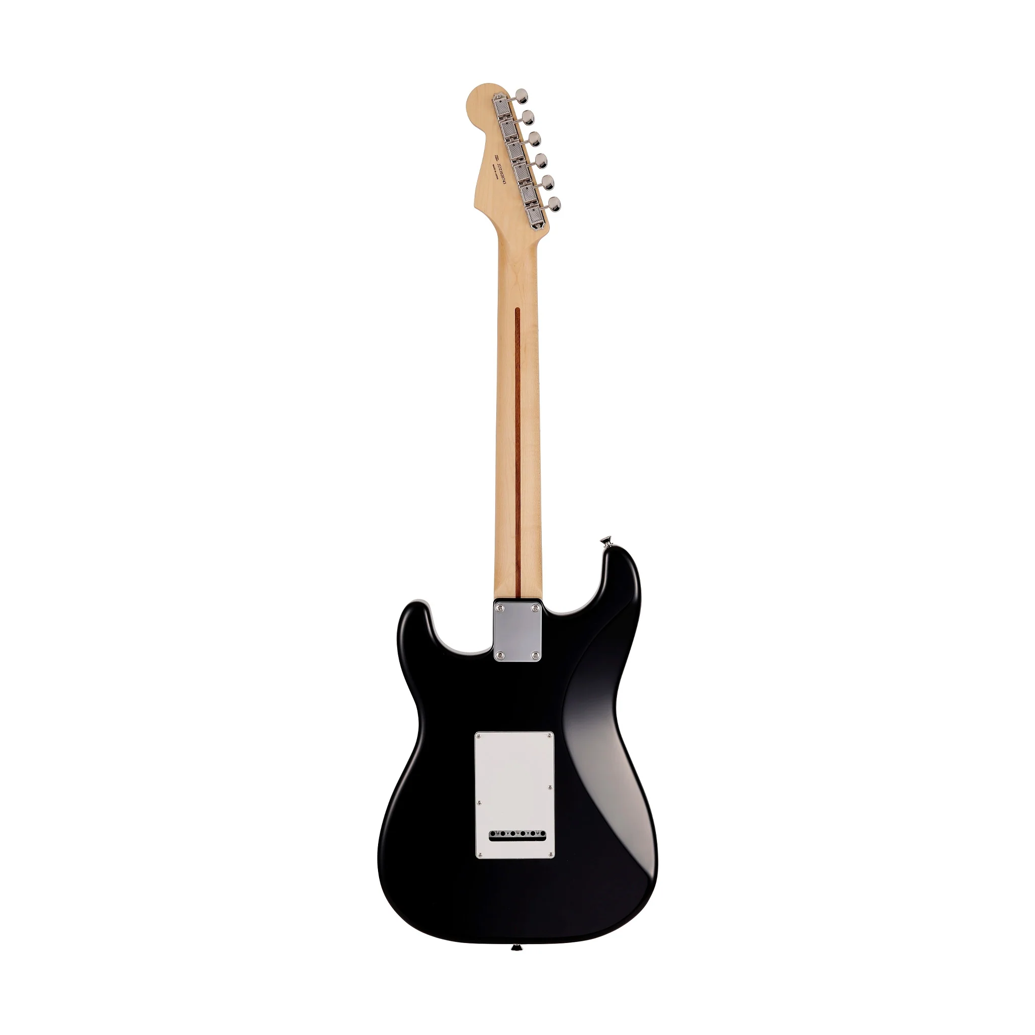 Fender Japan Junior Collection Stratocaster Electric Guitar, Maple FB, Black - Image 2