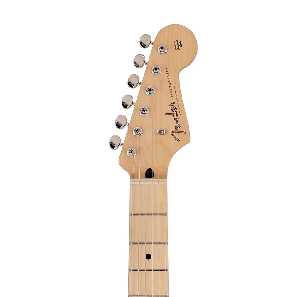 Fender Japan Junior Collection Stratocaster Electric Guitar, Maple FB, Black - Image 6