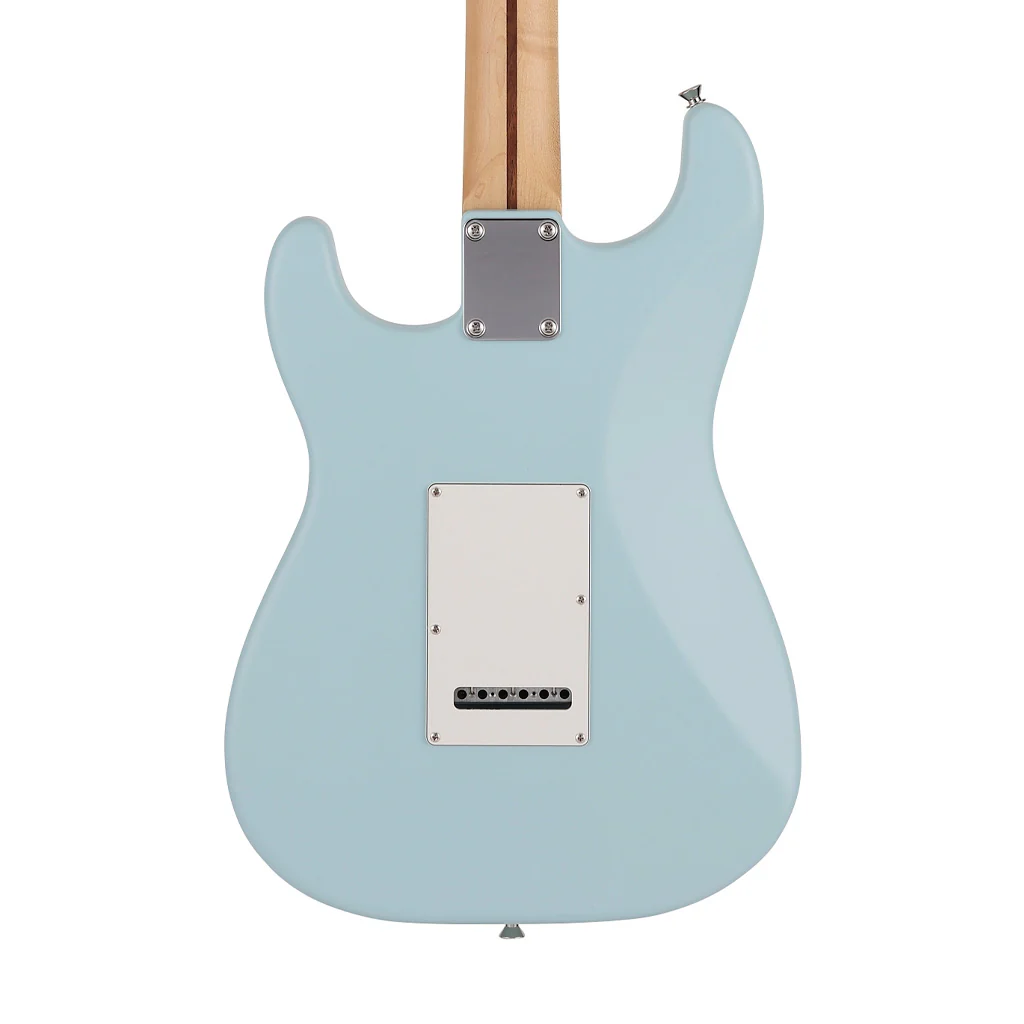 Fender Japan Junior Collection Stratocaster Electric Guitar, Maple FB, Satin Daphne Blue - Image 4