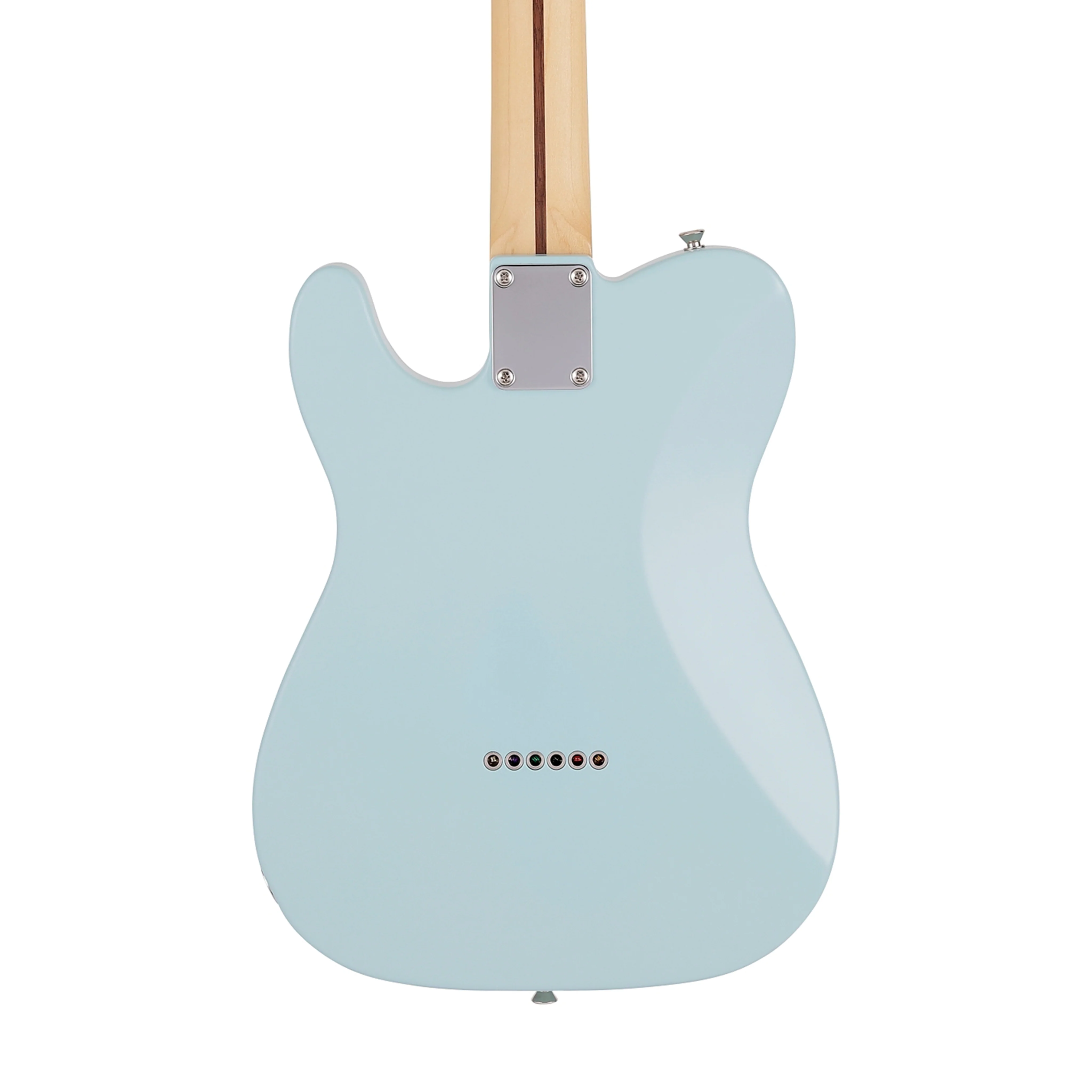 Fender Japan Junior Collection Telecaster Electric Guitar, Maple FB, Satin Daphne Blue - Image 4