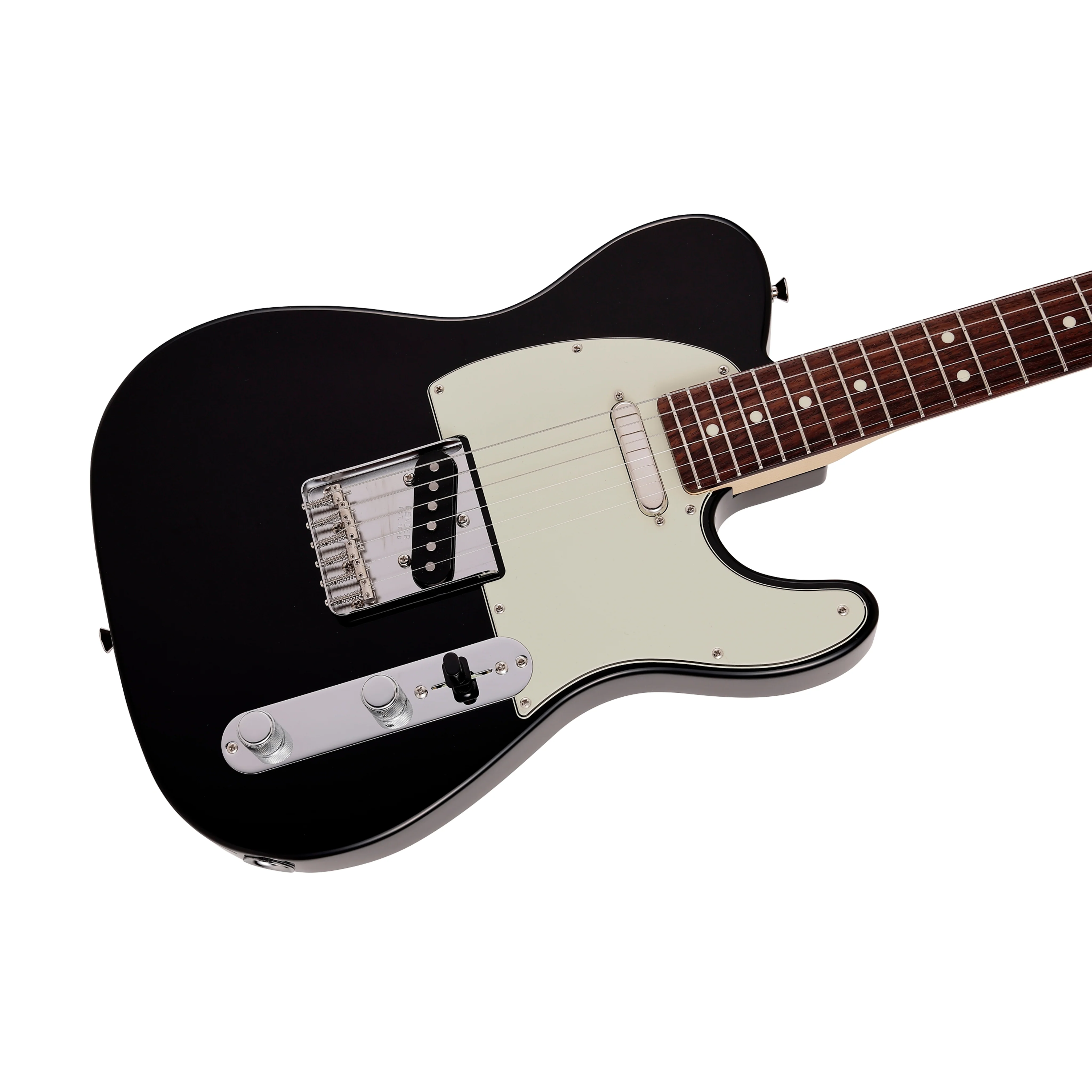 Fender Japan Junior Collection Telecaster Electric Guitar, RW FB, Black - Image 5