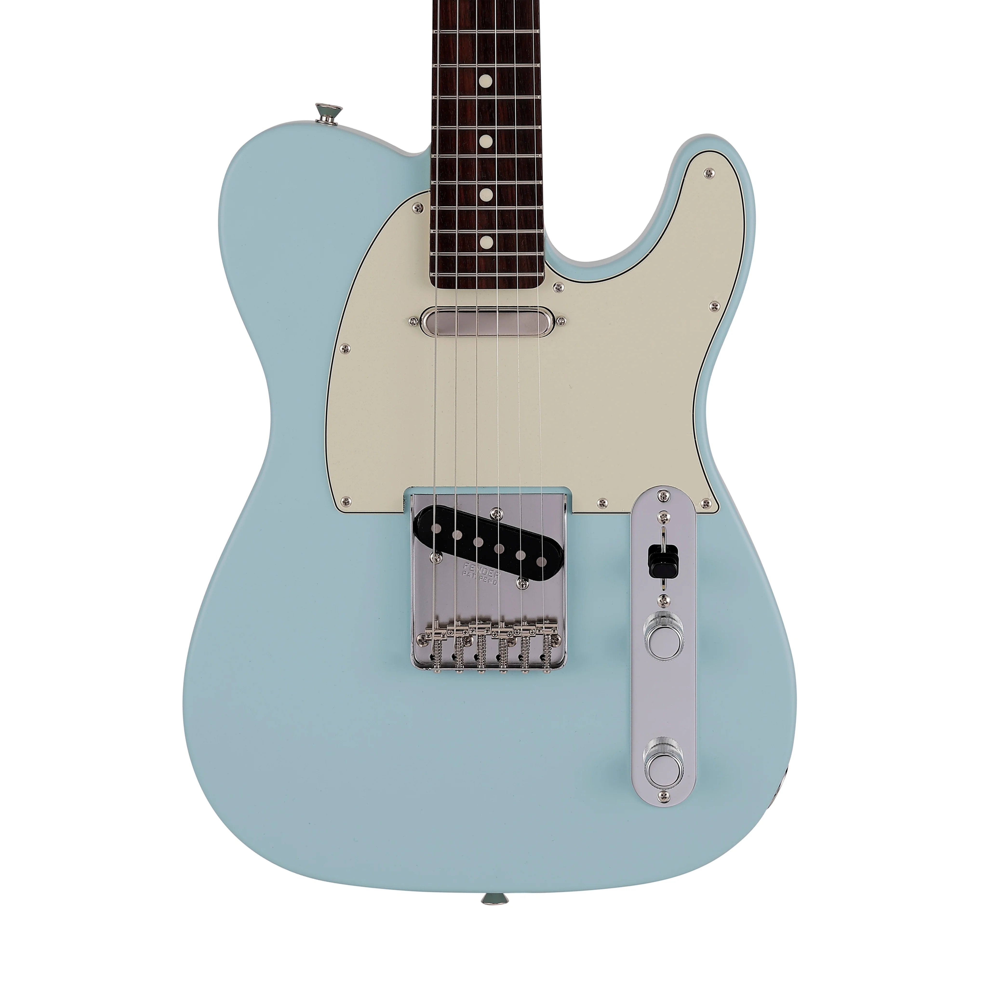 Fender Japan Junior Collection Telecaster Electric Guitar, RW FB, Satin Daphne Blue - Image 3