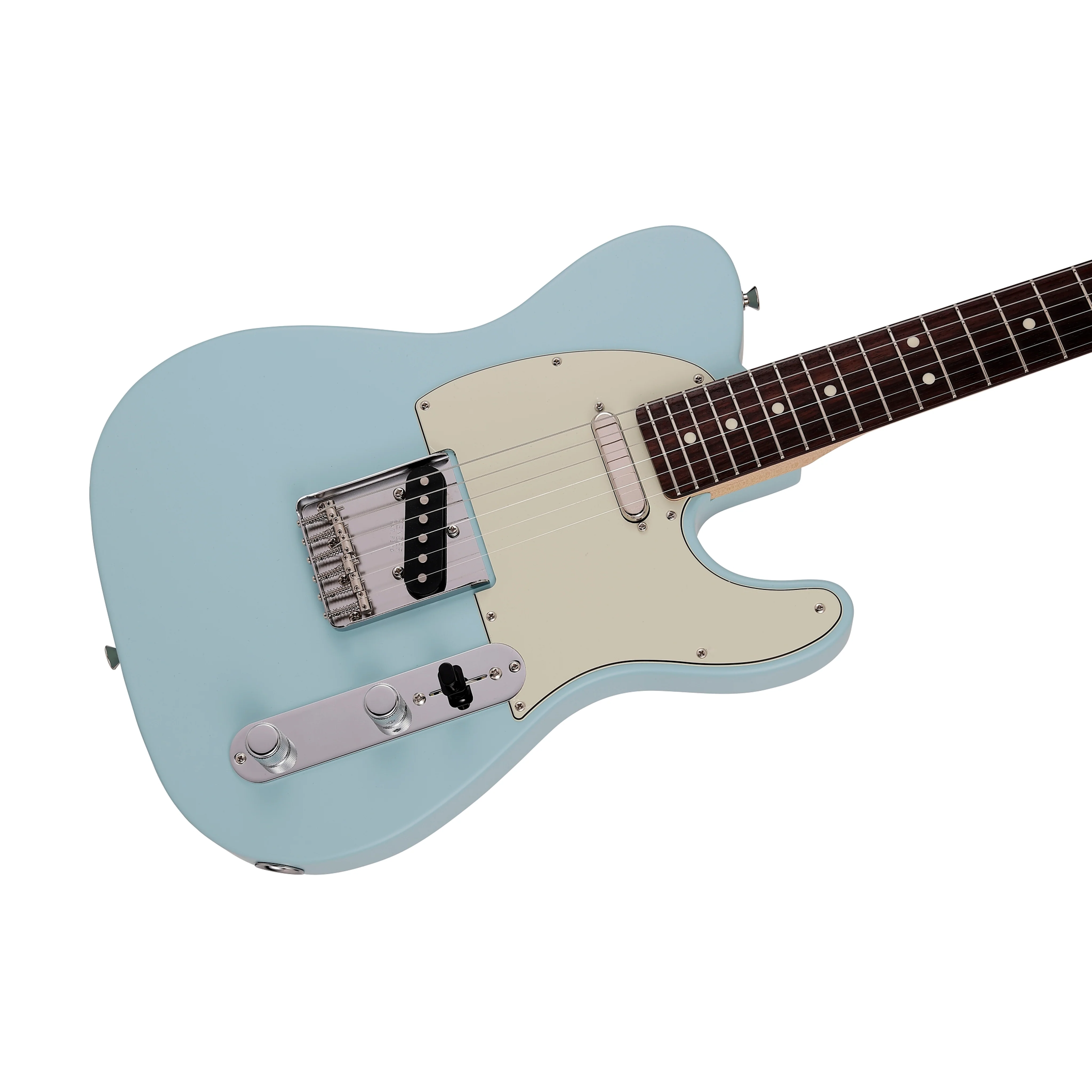 Fender Japan Junior Collection Telecaster Electric Guitar, RW FB, Satin Daphne Blue - Image 5