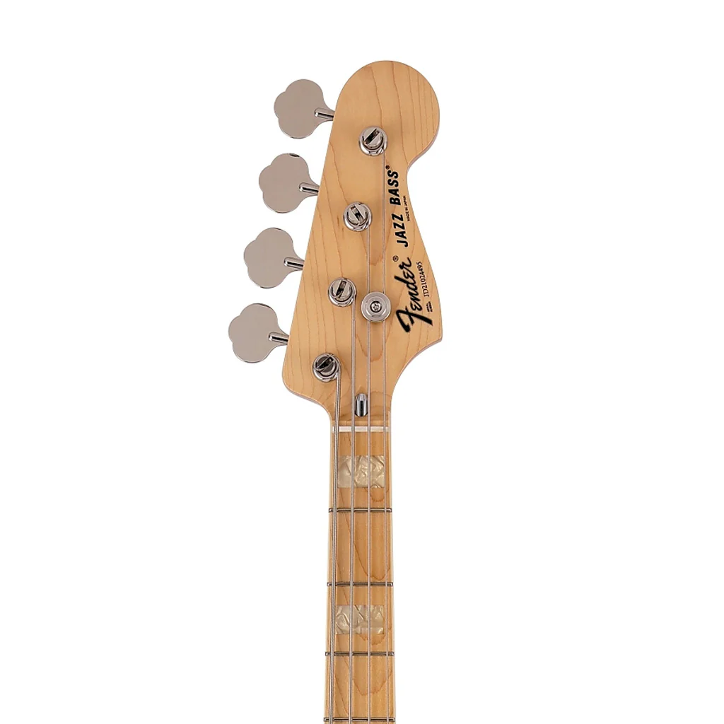 Fender Japan Limited International Color Jazz Bass Electric Guitar, Maple FB, Maui Blue - Image 6