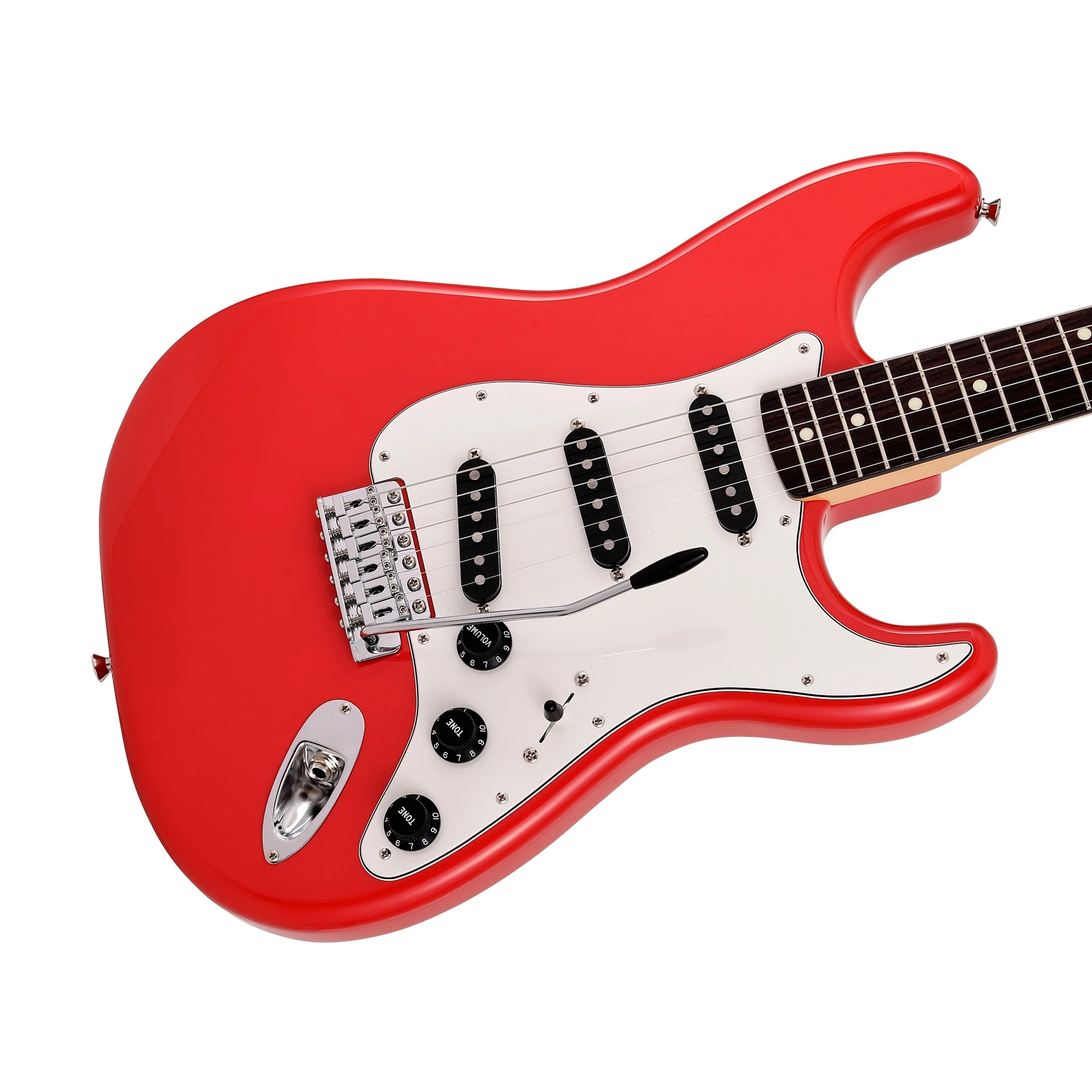 Fender Japan Limited International Color Stratocaster Electric Guitar, RW FB, Morocco Red - Image 5
