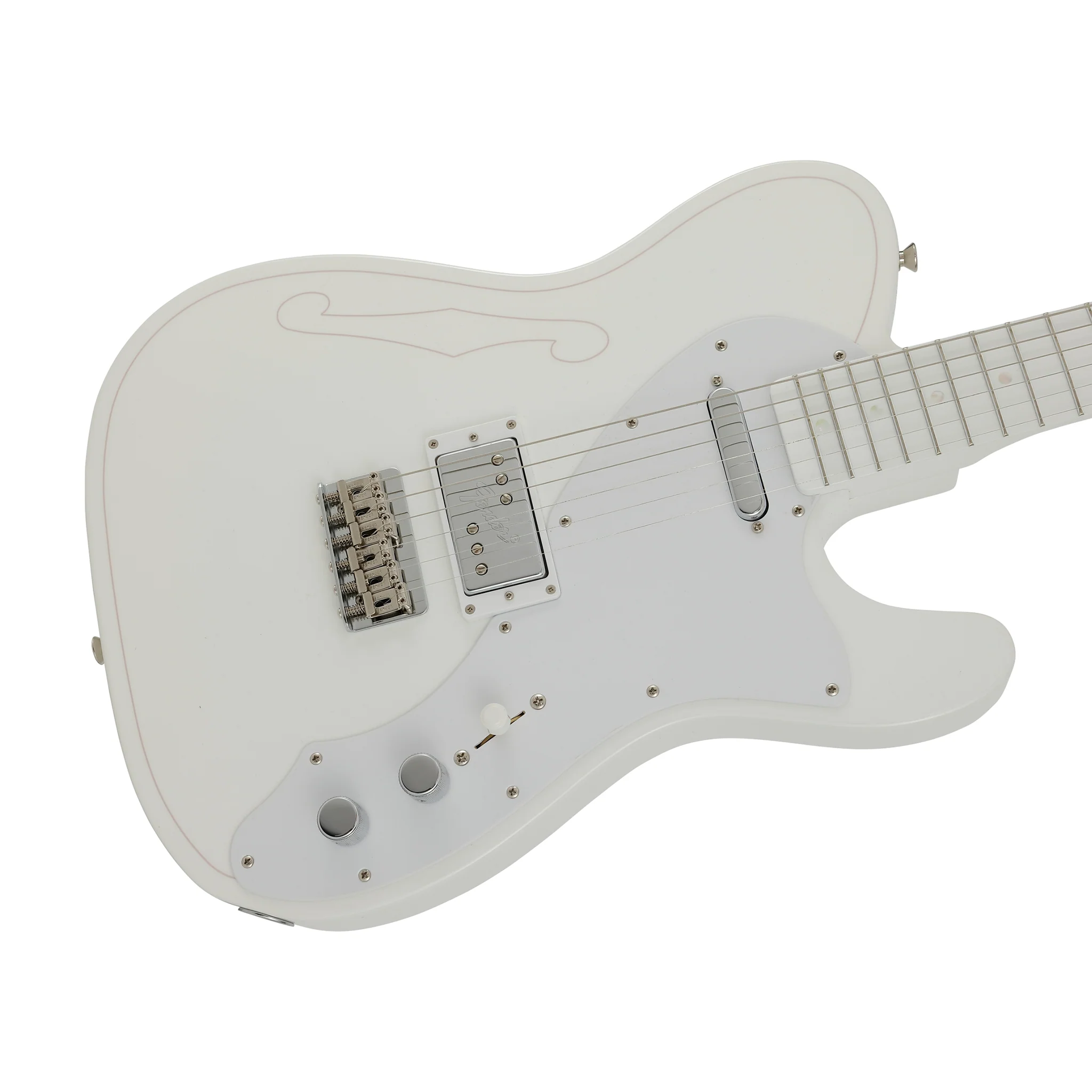Fender Japan Silent Siren Signature Telecaster Electric Guitar, Maple FB, Arctic White - Image 3
