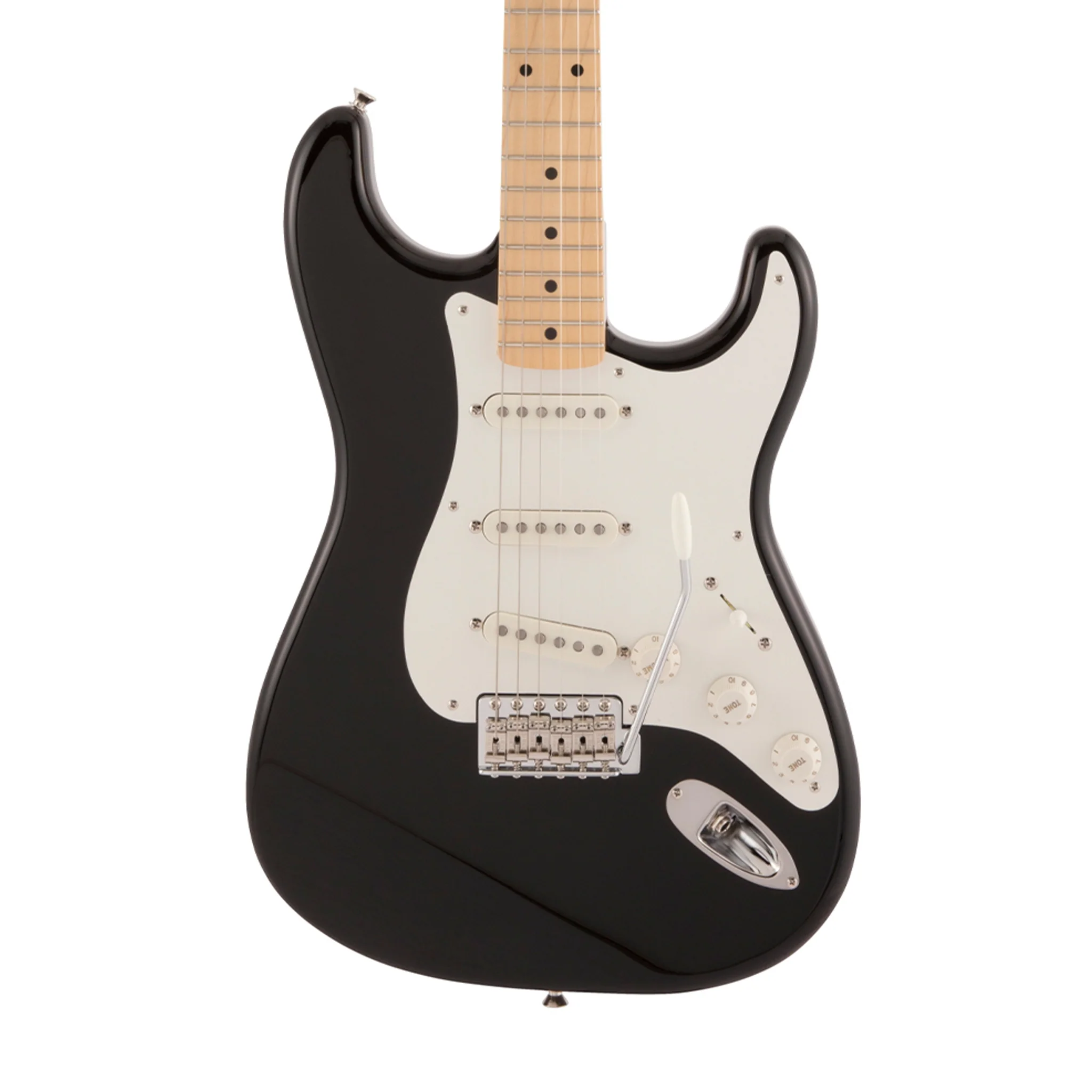 Fender Japan Traditional II 50s Stratocaster Electric Guitar, Maple FB, Black - Image 3