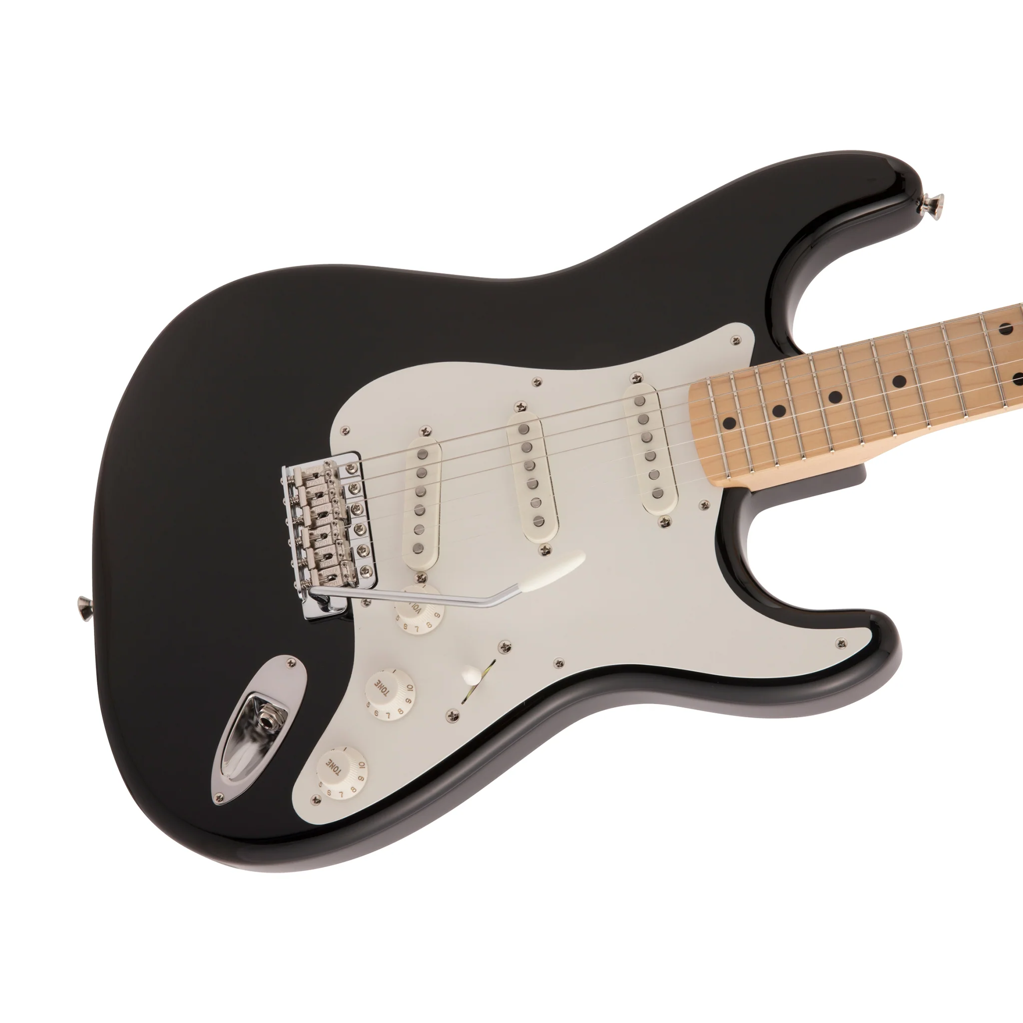 Fender Japan Traditional II 50s Stratocaster Electric Guitar, Maple FB, Black - Image 5