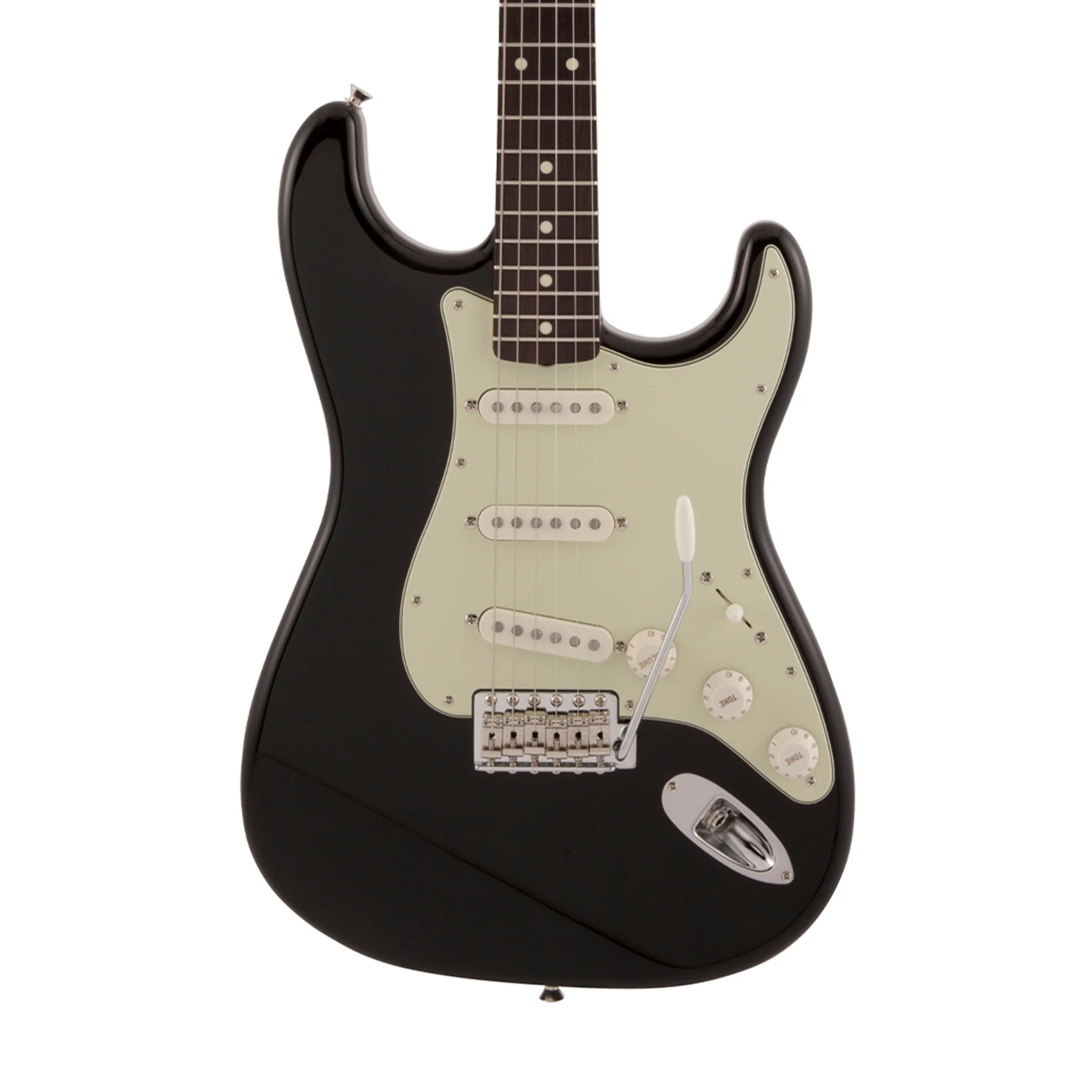 Fender Japan Traditional II 60s Stratocaster Electric Guitar, RW FB, Black (5361200306) - Image 3
