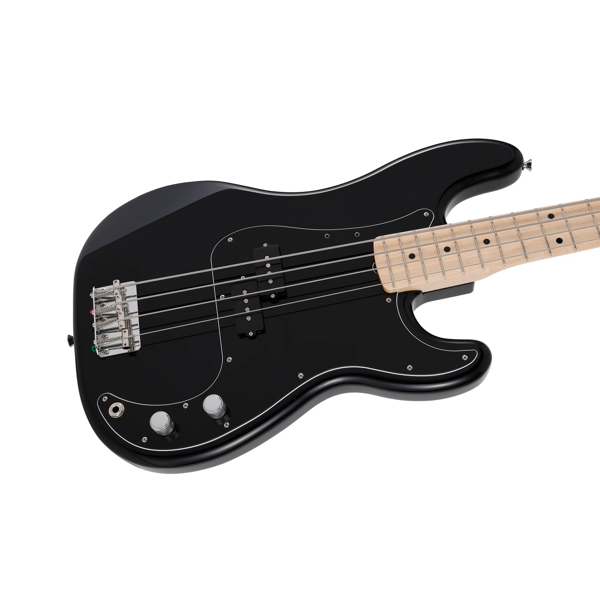 Fender Japan Traditional II 70s Precision Bass Guitar, Maple FB, Black - Image 5
