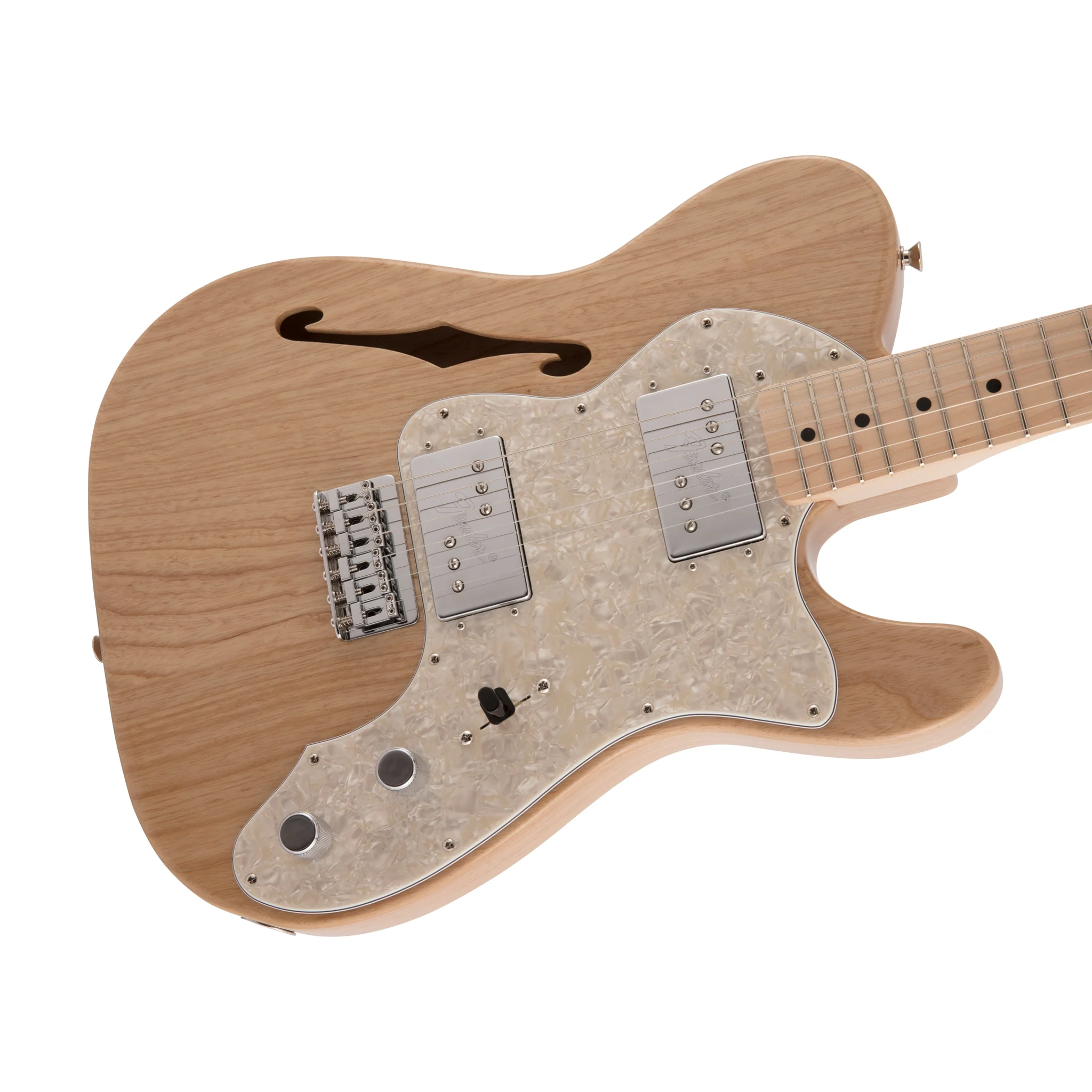 Fender Japan Traditional II 70s Telecaster Thinline Electric Guitar, Maple FB, Natural - Image 3