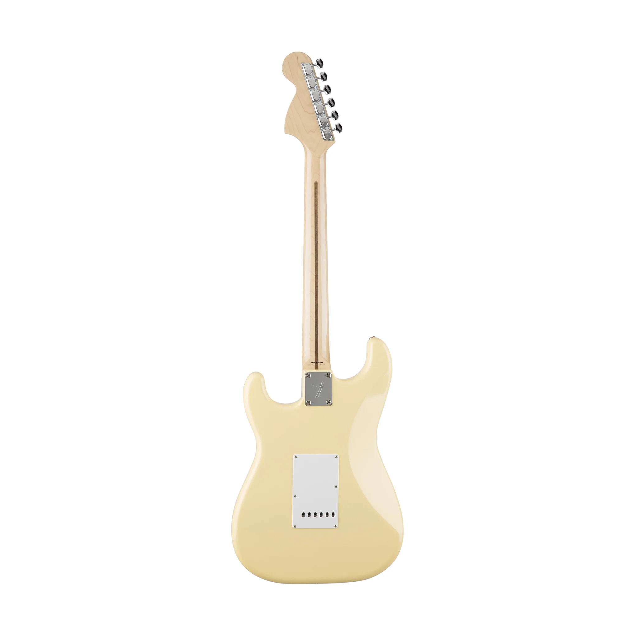Fender Japan Yngwie Malmsteen Stratocaster Electric Guitar w/Gigbag, Yellow White - Image 2