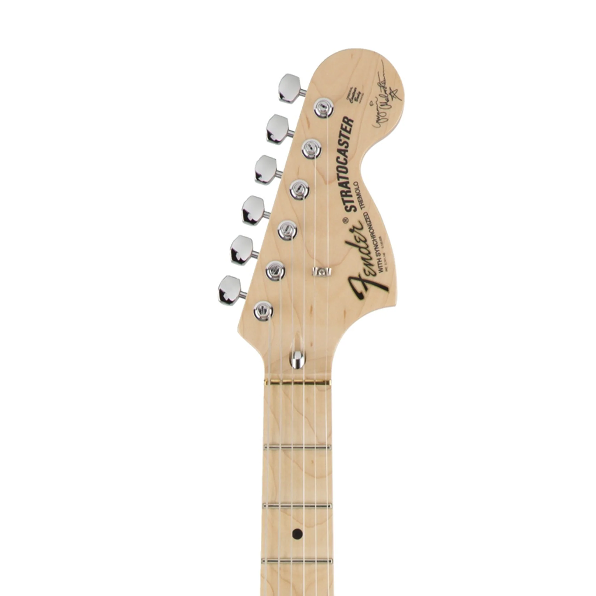 Fender Japan Yngwie Malmsteen Stratocaster Electric Guitar w/Gigbag, Yellow White - Image 6